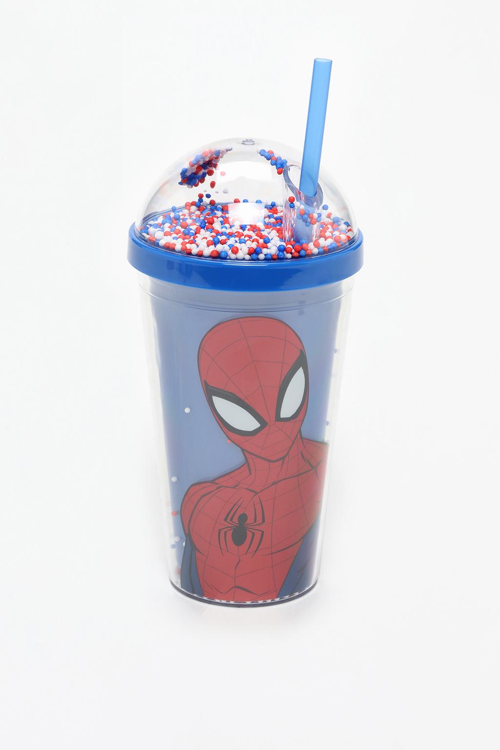 Spiderman ©Marvel beaded tumbler with straw