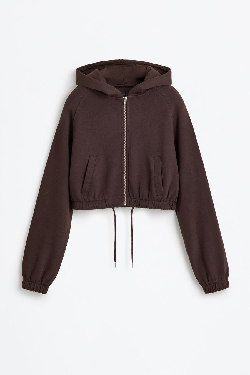 Sudadera cremallera cuello capucha Ver Todo Ropa Interior