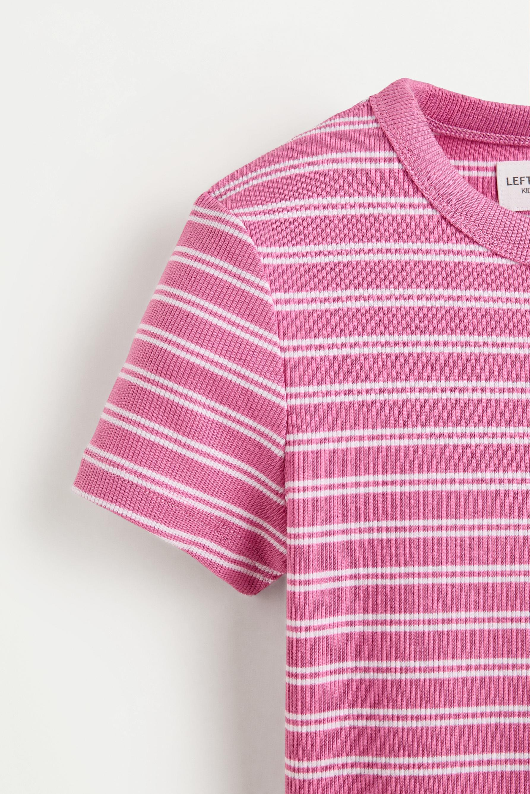Ribbed T-shirt — STRAWBERRY