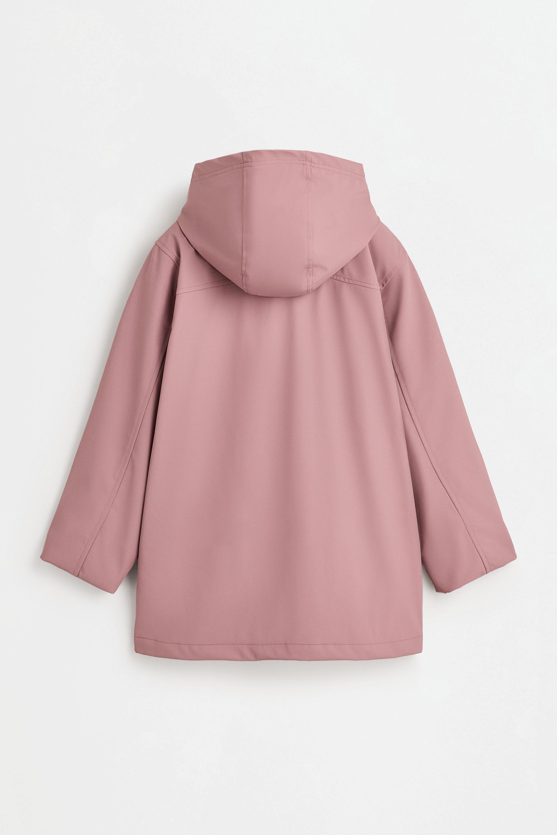 Lightweight rubberised long parka — BEIGE