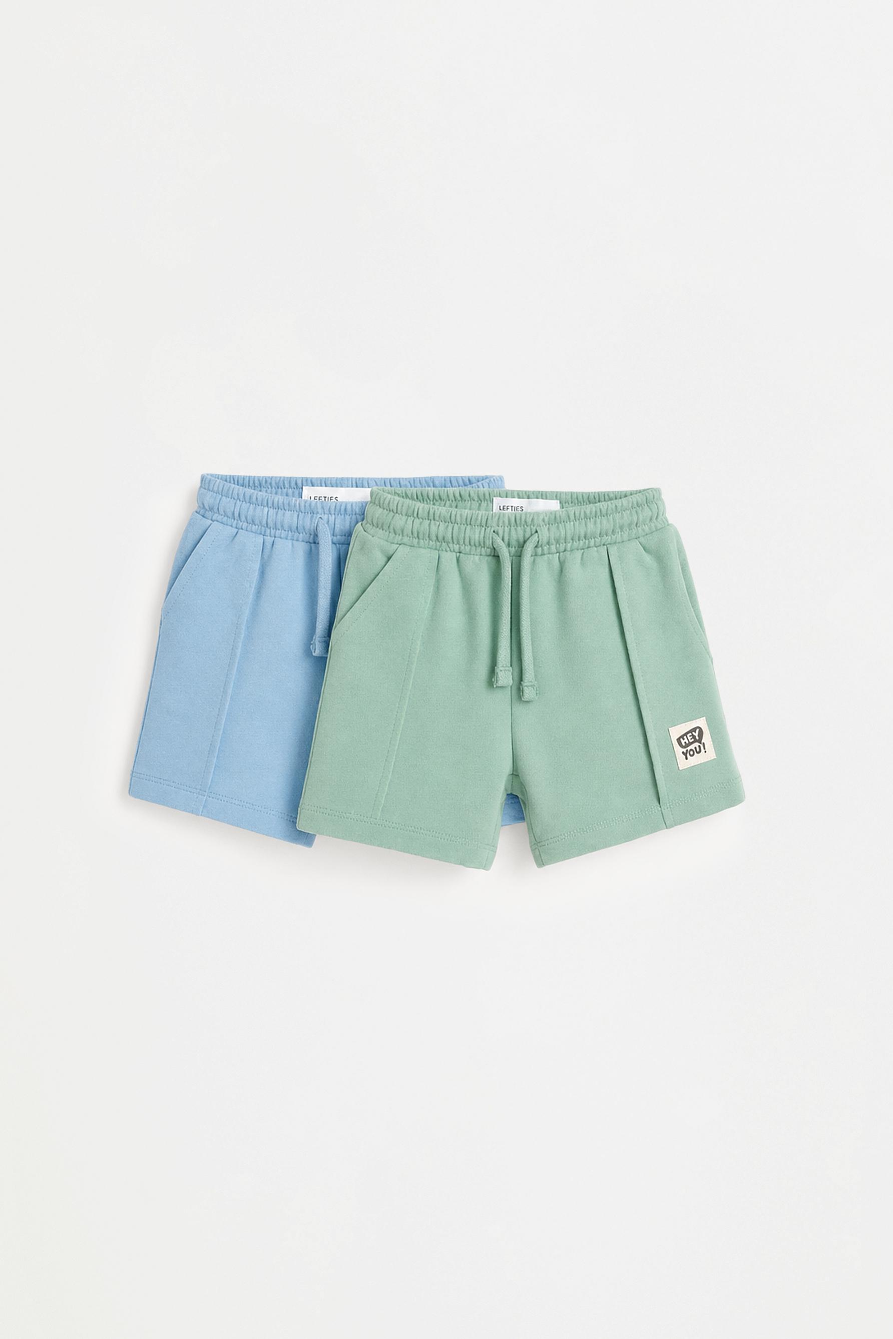 2-Pack Fleece Shorts — MEDIUM BLUE