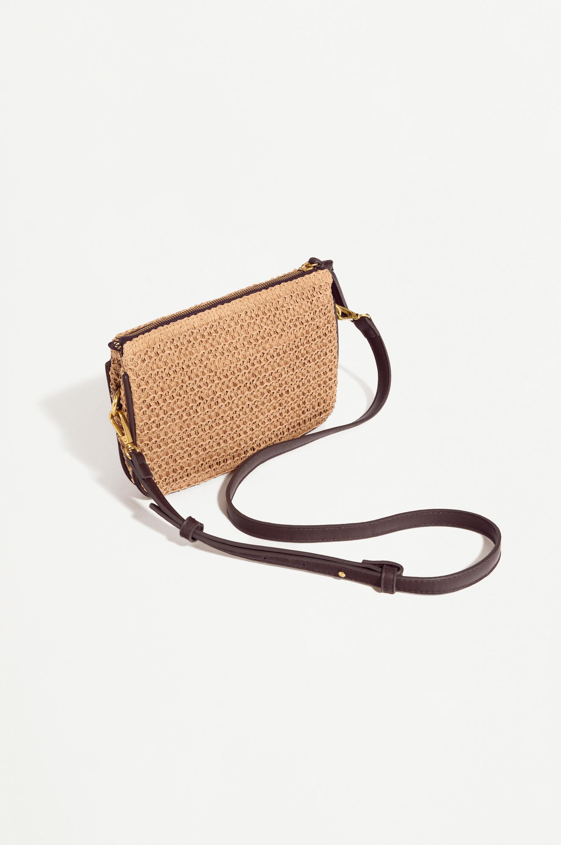 Paper crossbody bag — BEIGE