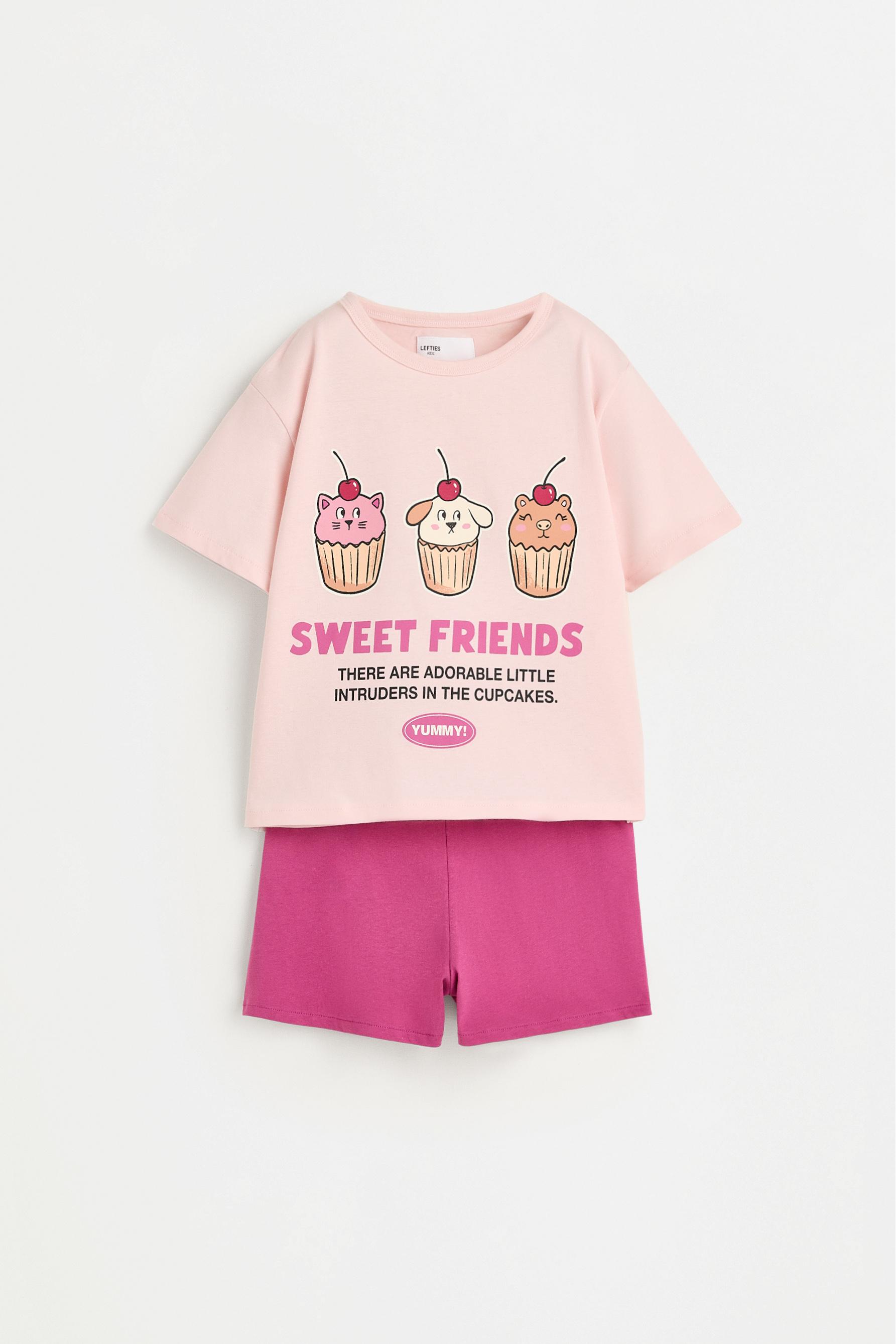 Short printed pyjamas — PINK