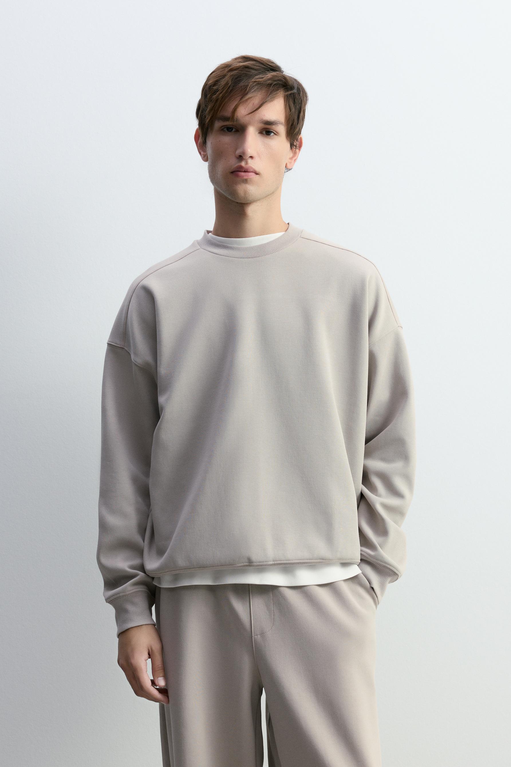 Sudadera interlock oversize