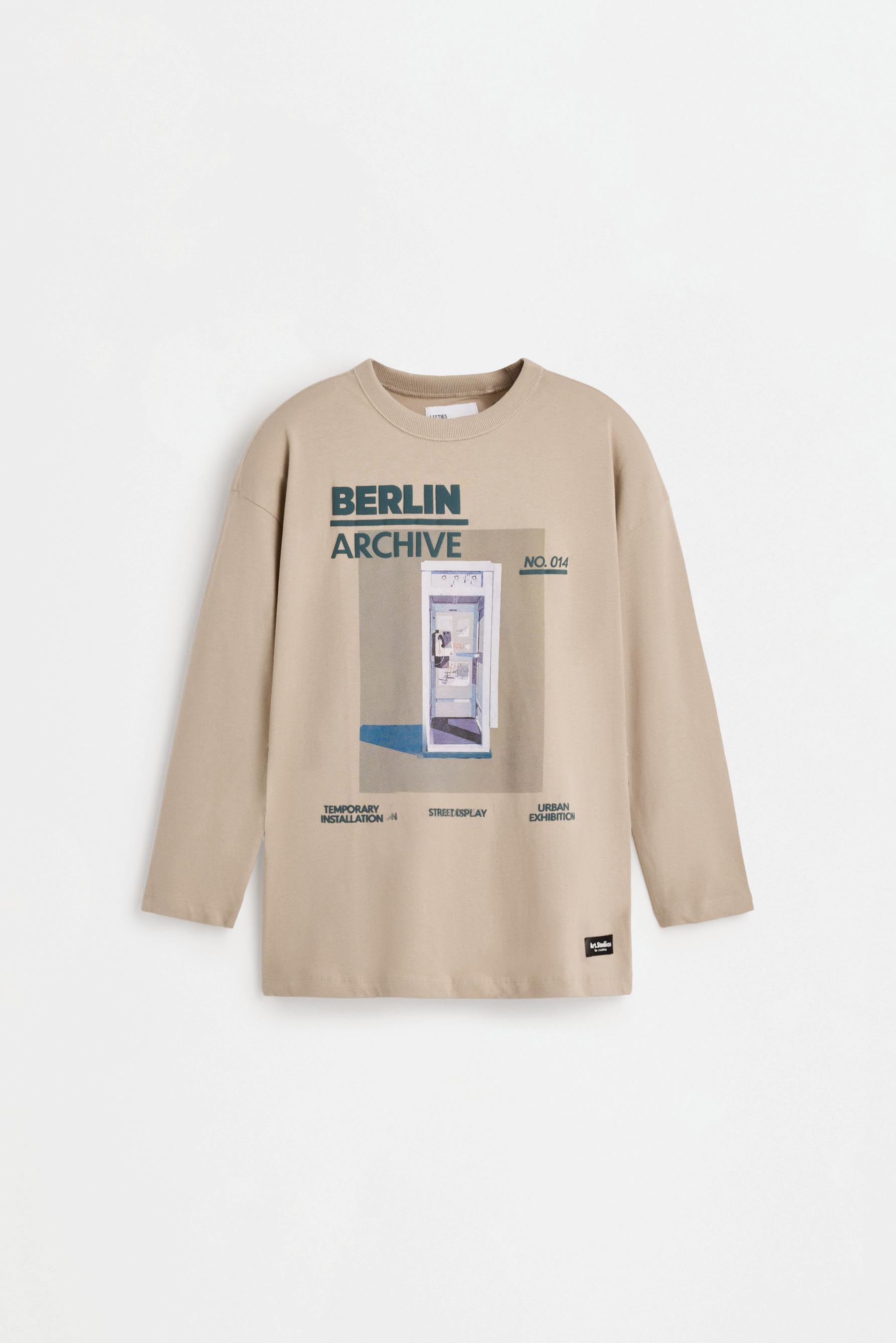 Printed T-shirt — TAN BEIGE