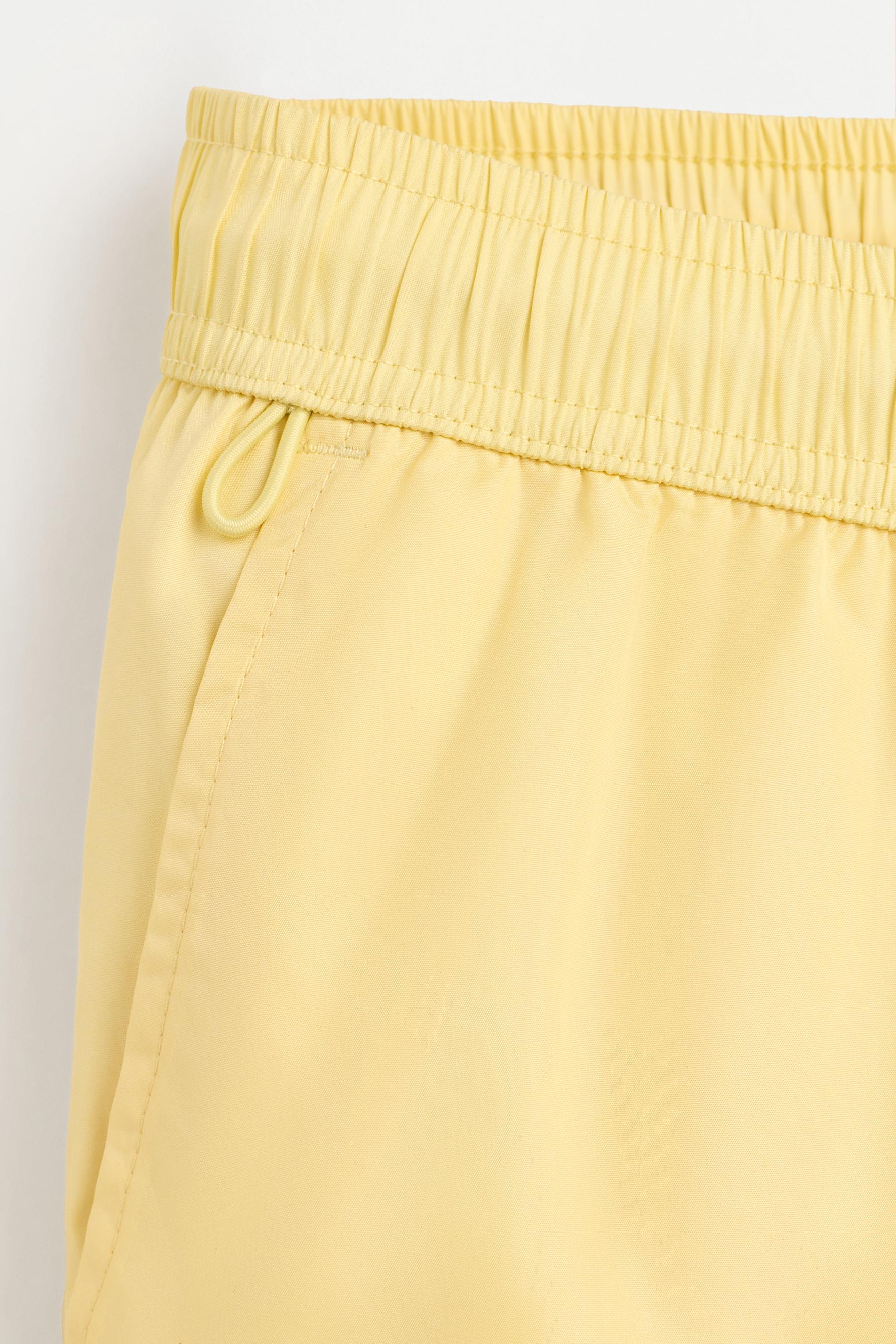 Basic regular fit swim shorts — PASTEL YELLOW