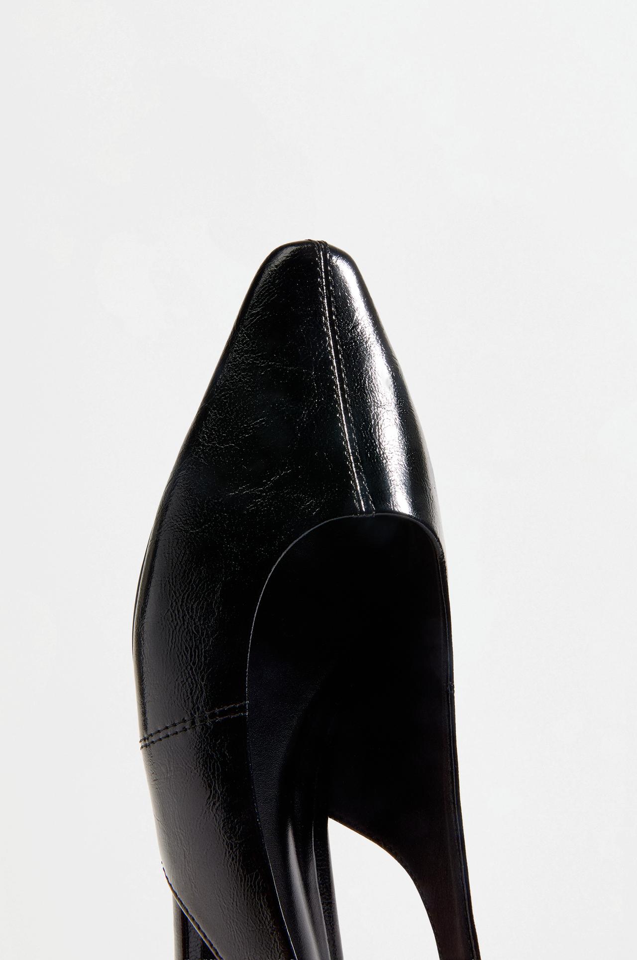 Slingback ballet flats — BLACK