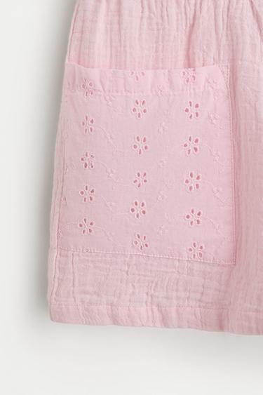 Double gauze shorts with pockets — PINK 3