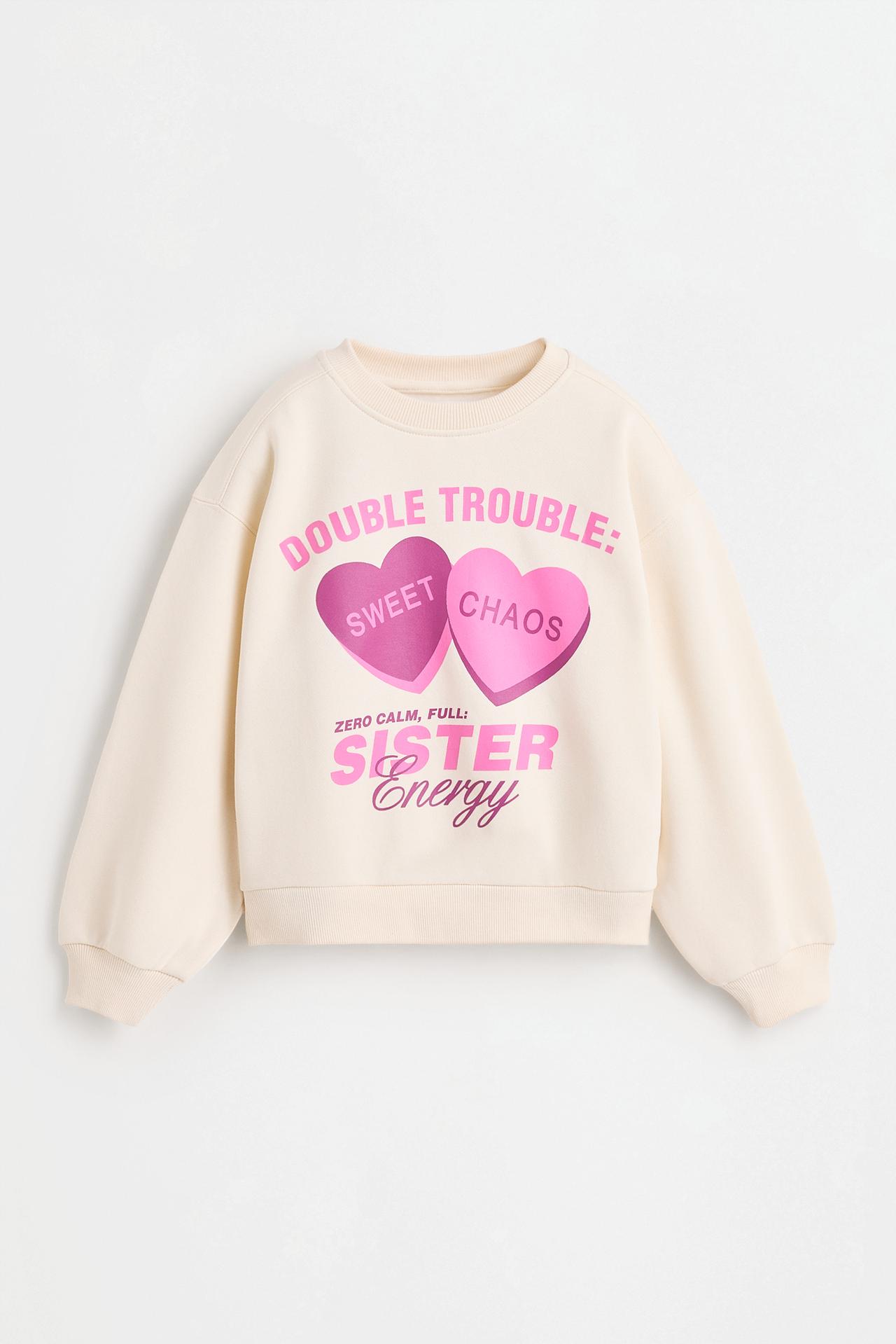 Printed sweatshirt — MEDIUM ECRU