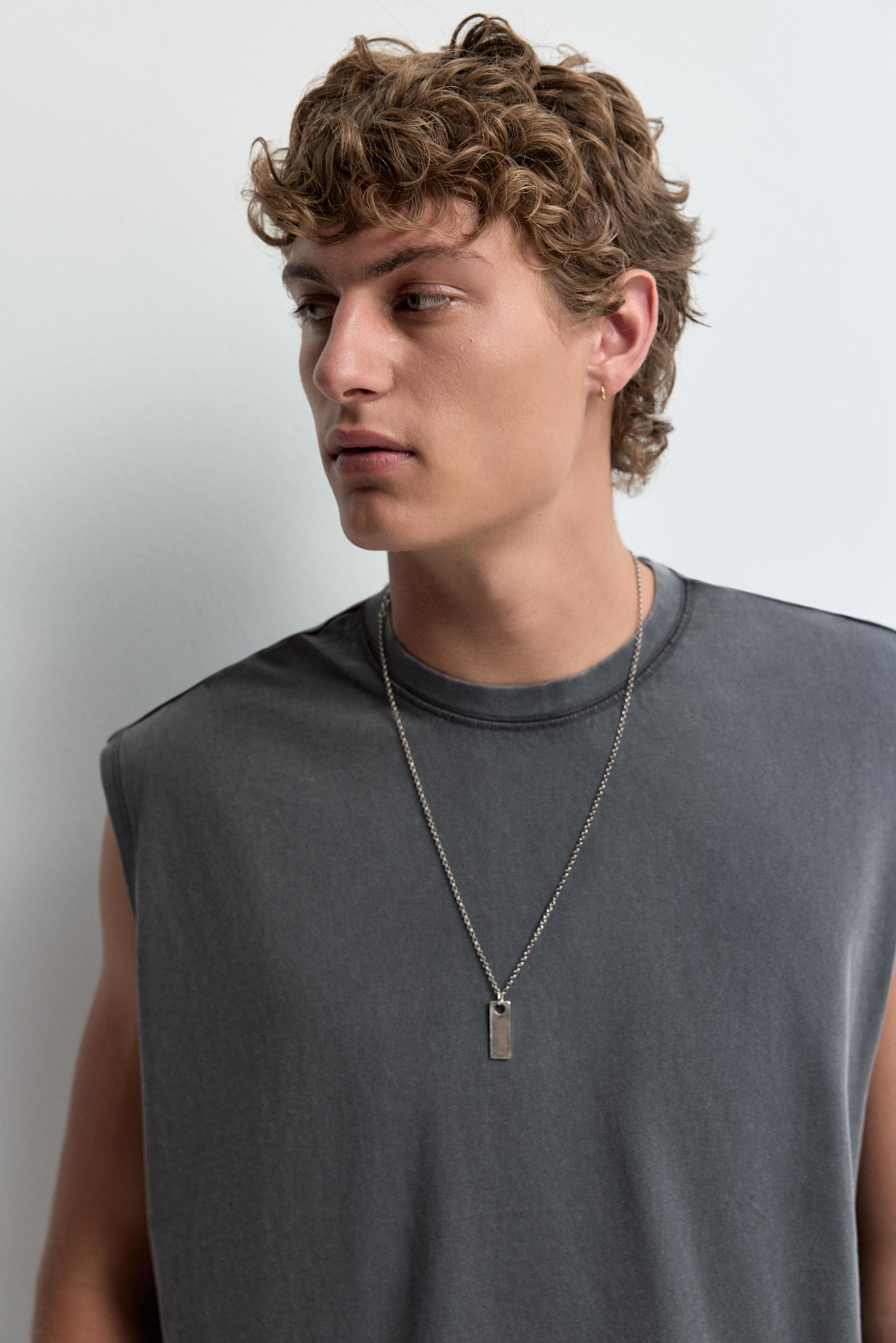 Faded-effect sleeveless T-shirt — LEAD