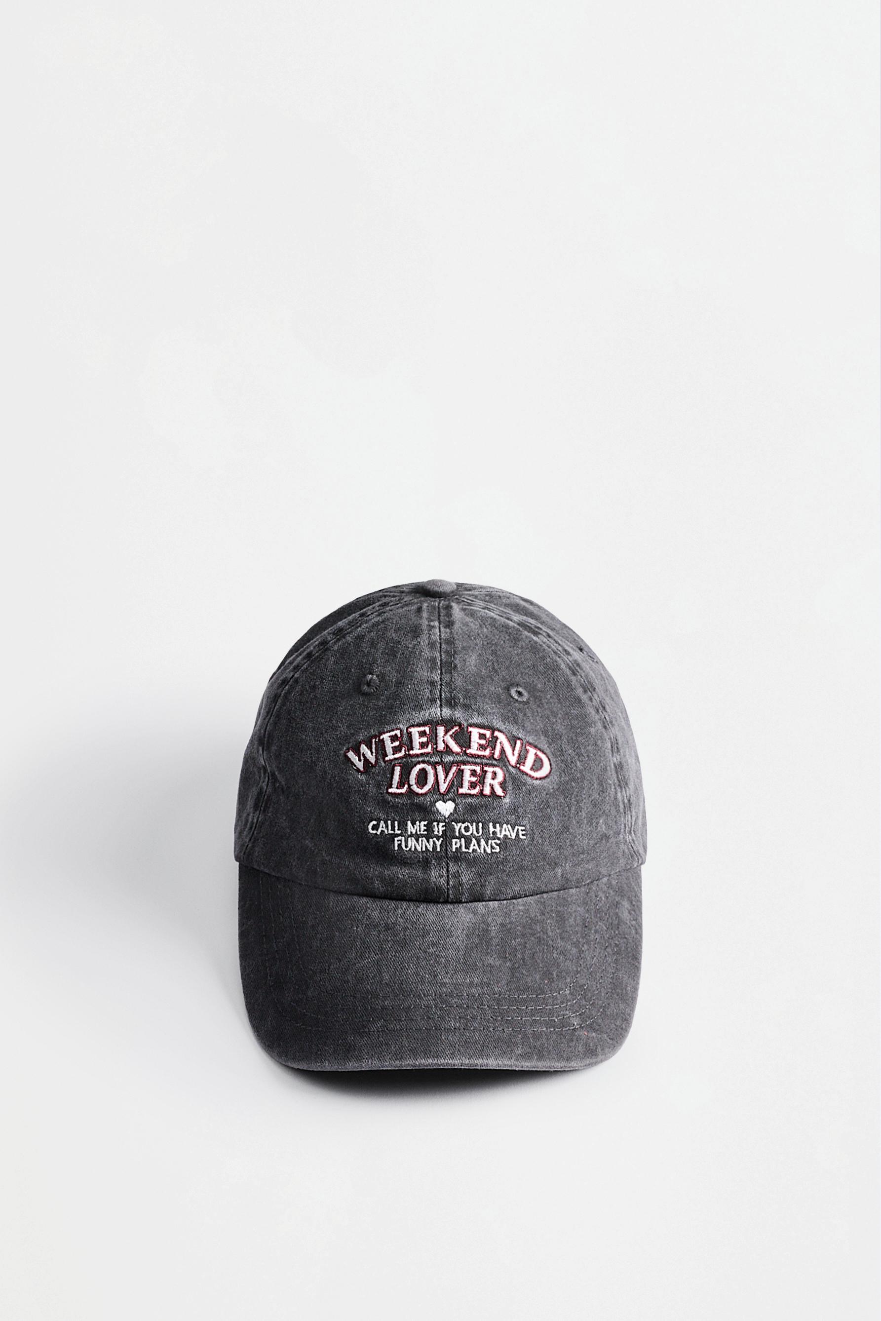 Embroidered cap — BLACK TONE