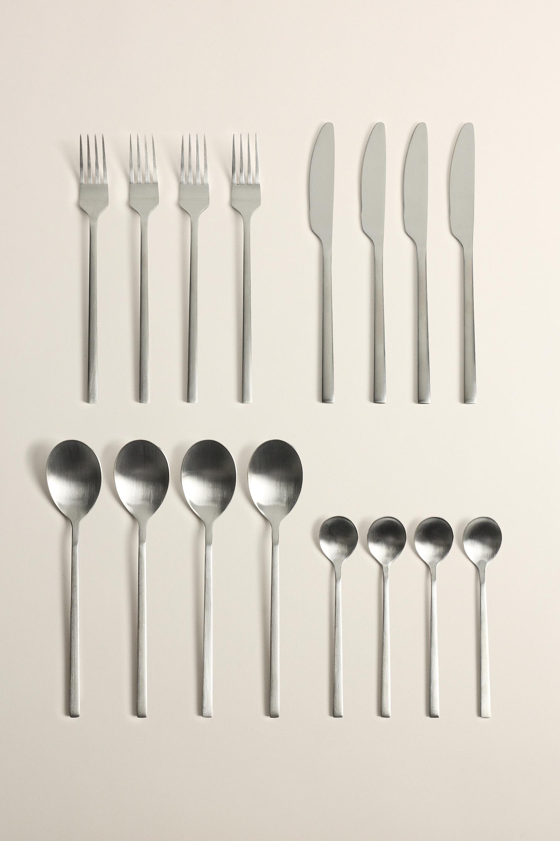 Set 16 cubiertos plateados