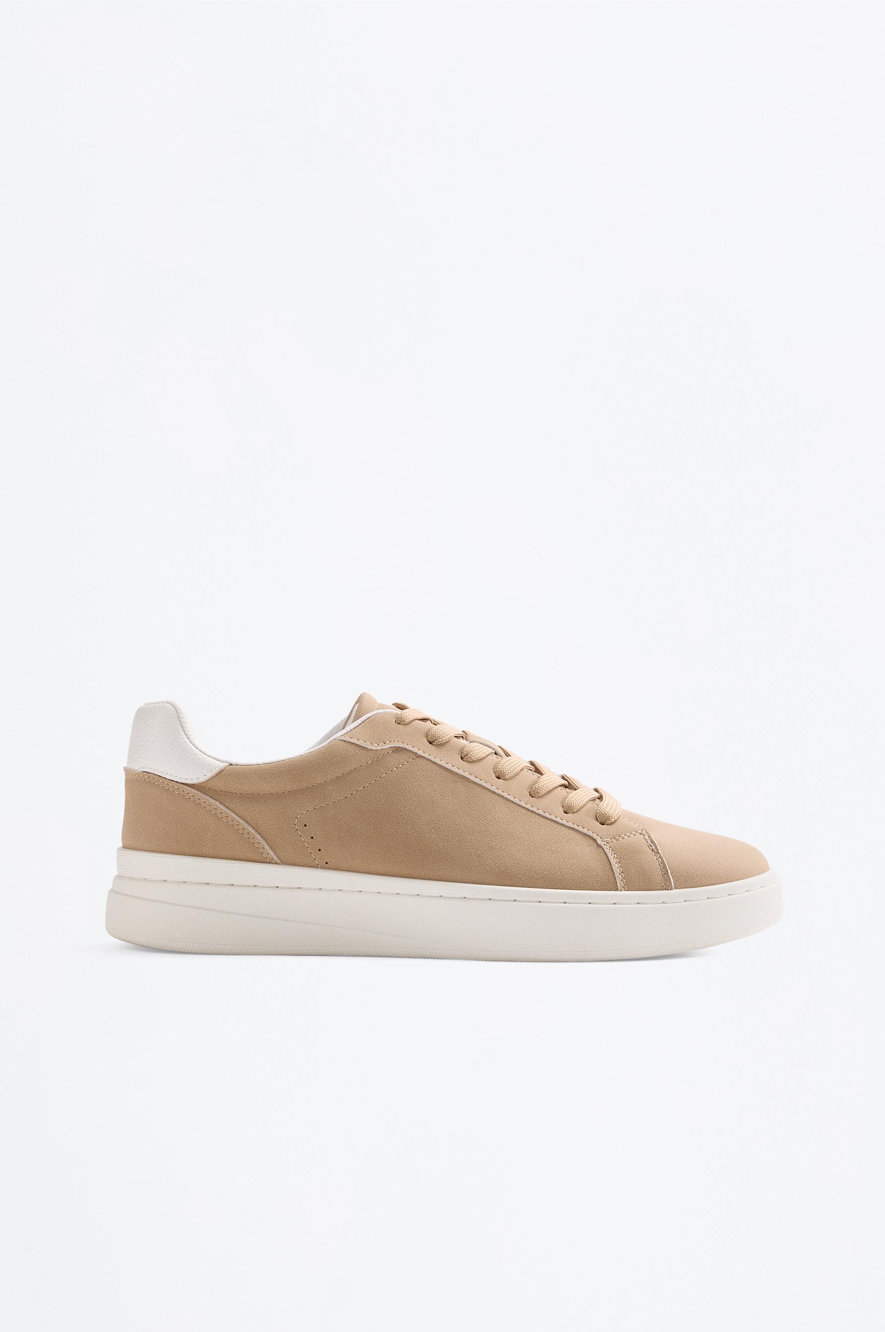 Casual flag sneakers — BEIGE