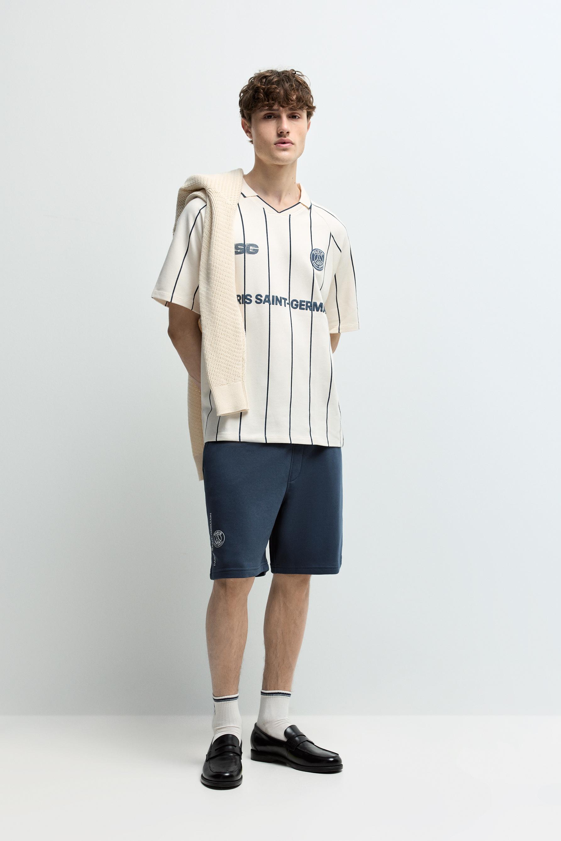 Paris Saint-Germain x Lefties tracksuit Bermuda shorts — OCEAN BLUE (alternate view)