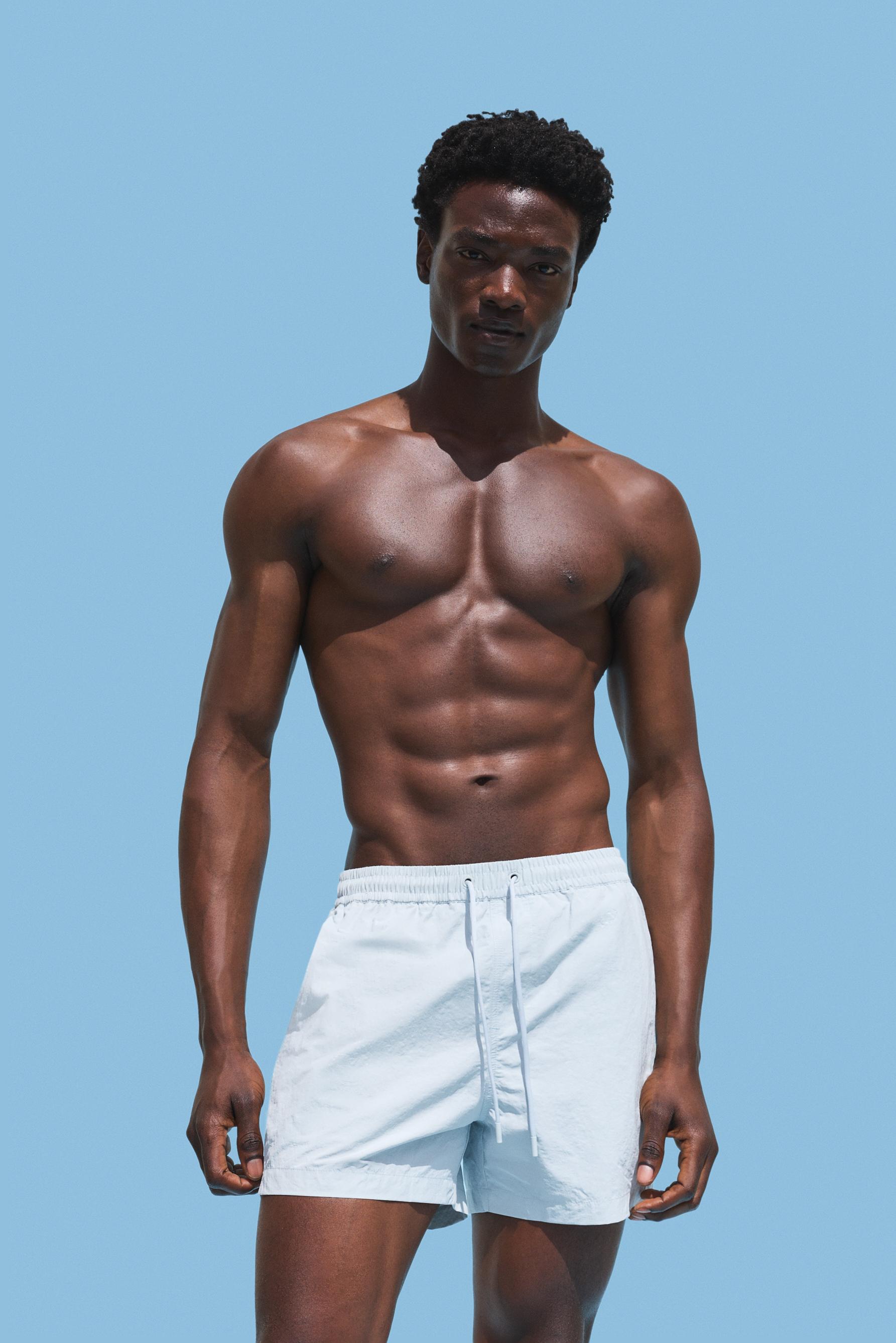 Coloro x Lefties straight swim trunks — SKY BLUE