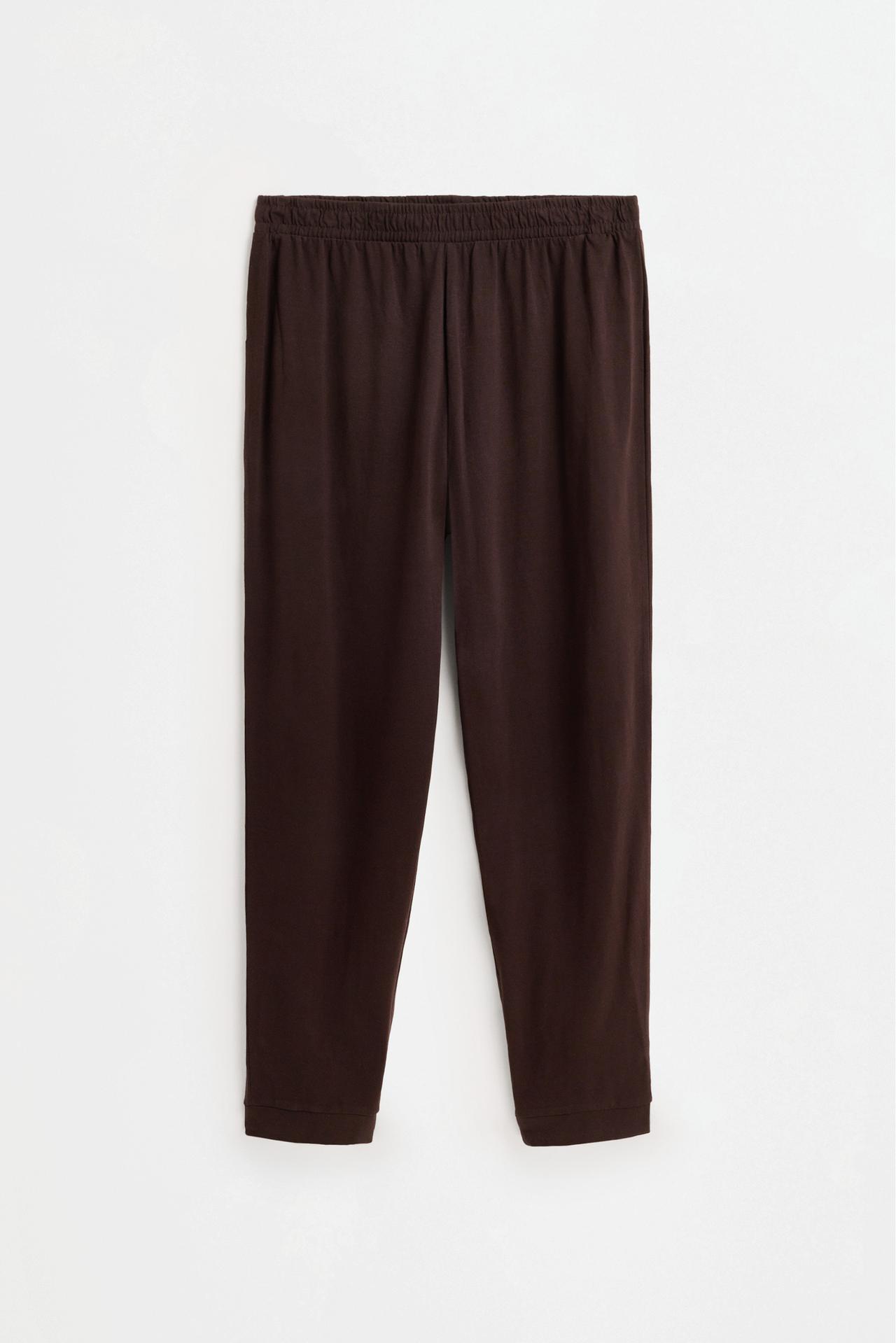 Long printed pajamas — DARK BROWN