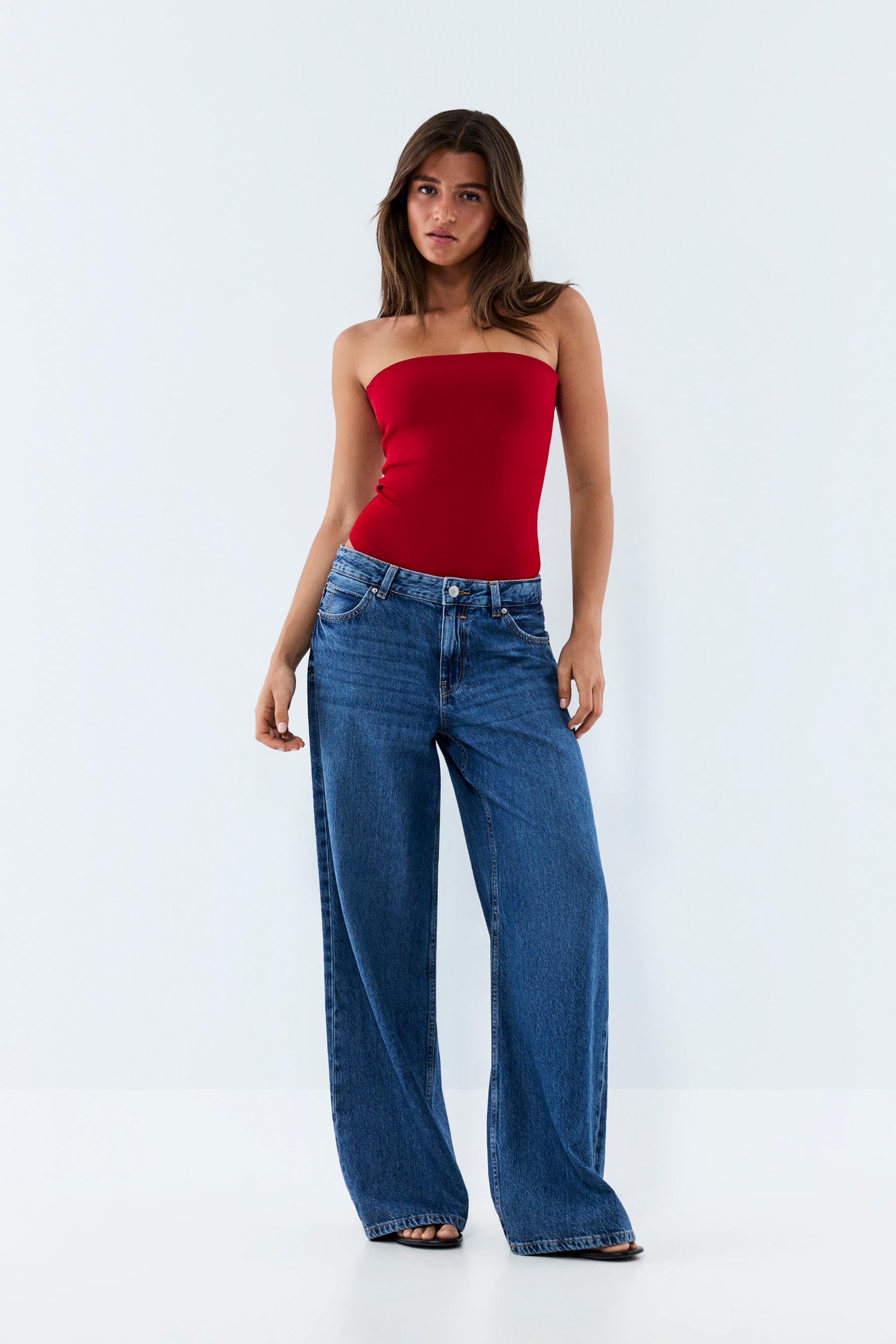 Bandeau bodysuit — RED