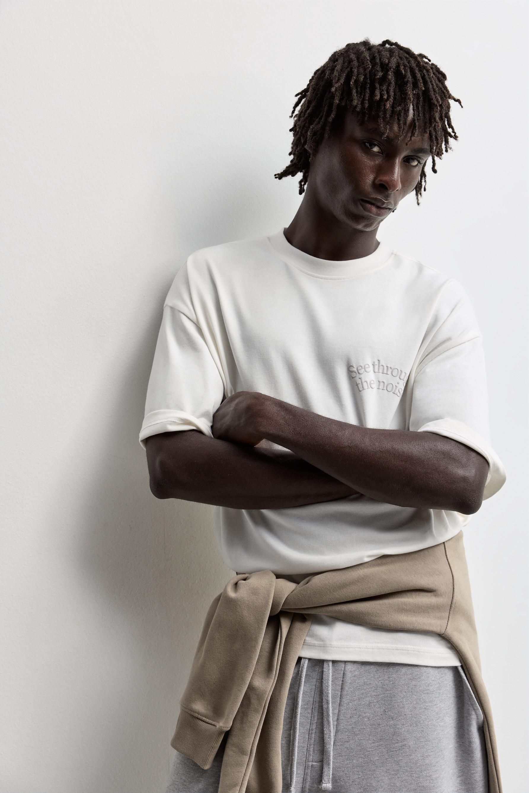 Oversize printed T-shirt — OFF WHITE