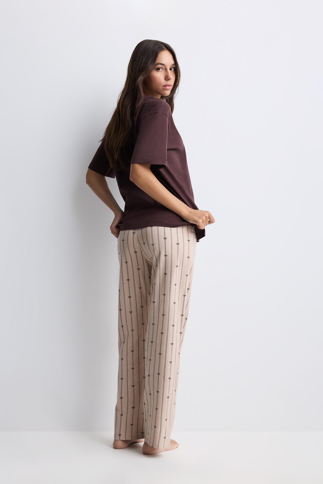 Printed pyjamas — BROWN