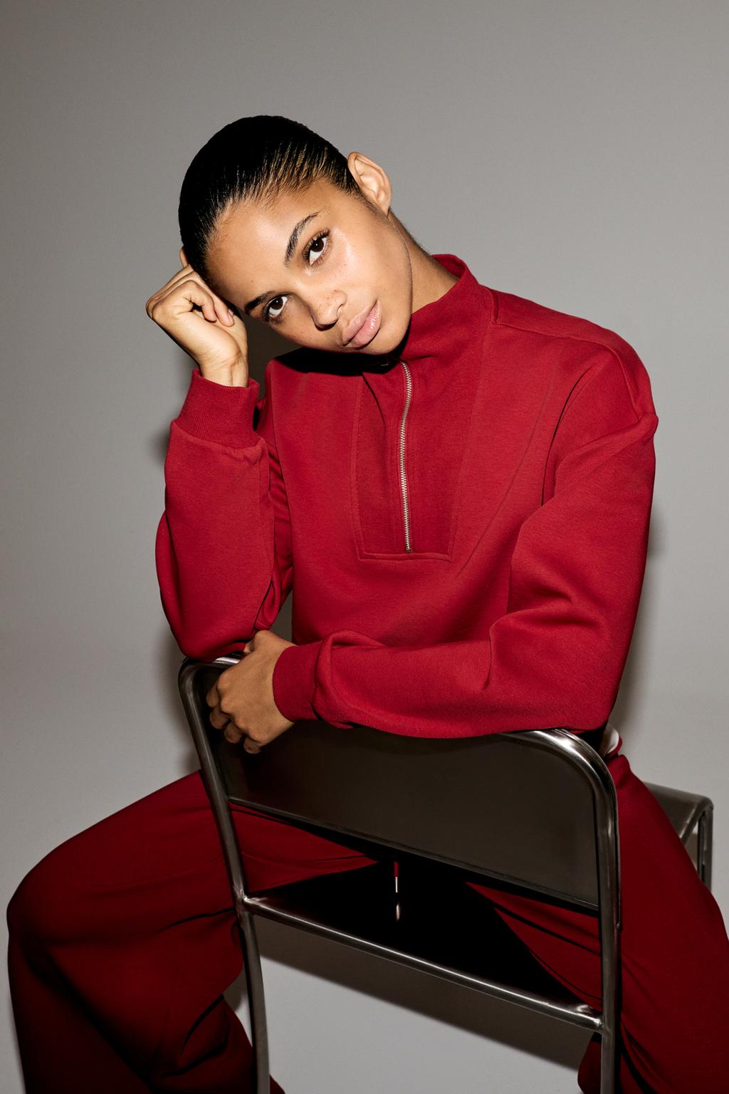 Lefties Basic quarter-zip sviter