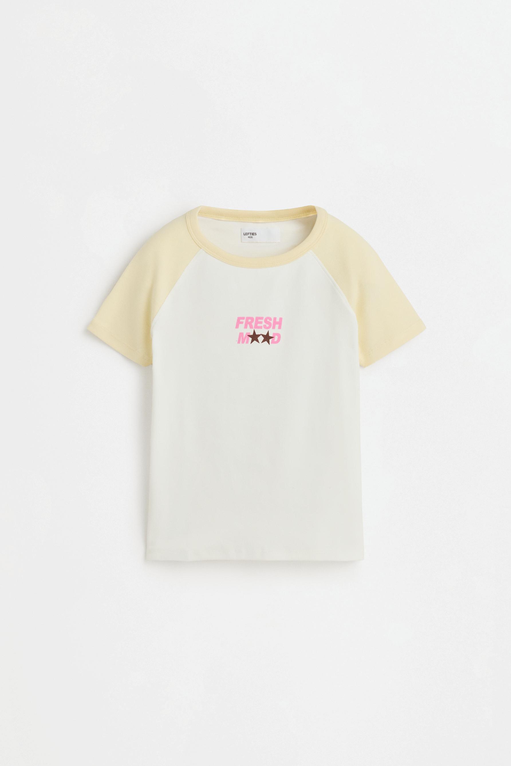 Raglan sleeve T-shirt — VANILLA