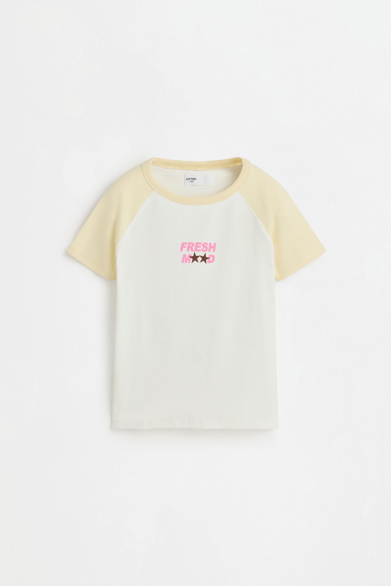 Raglan sleeve T-shirt — VANILLA