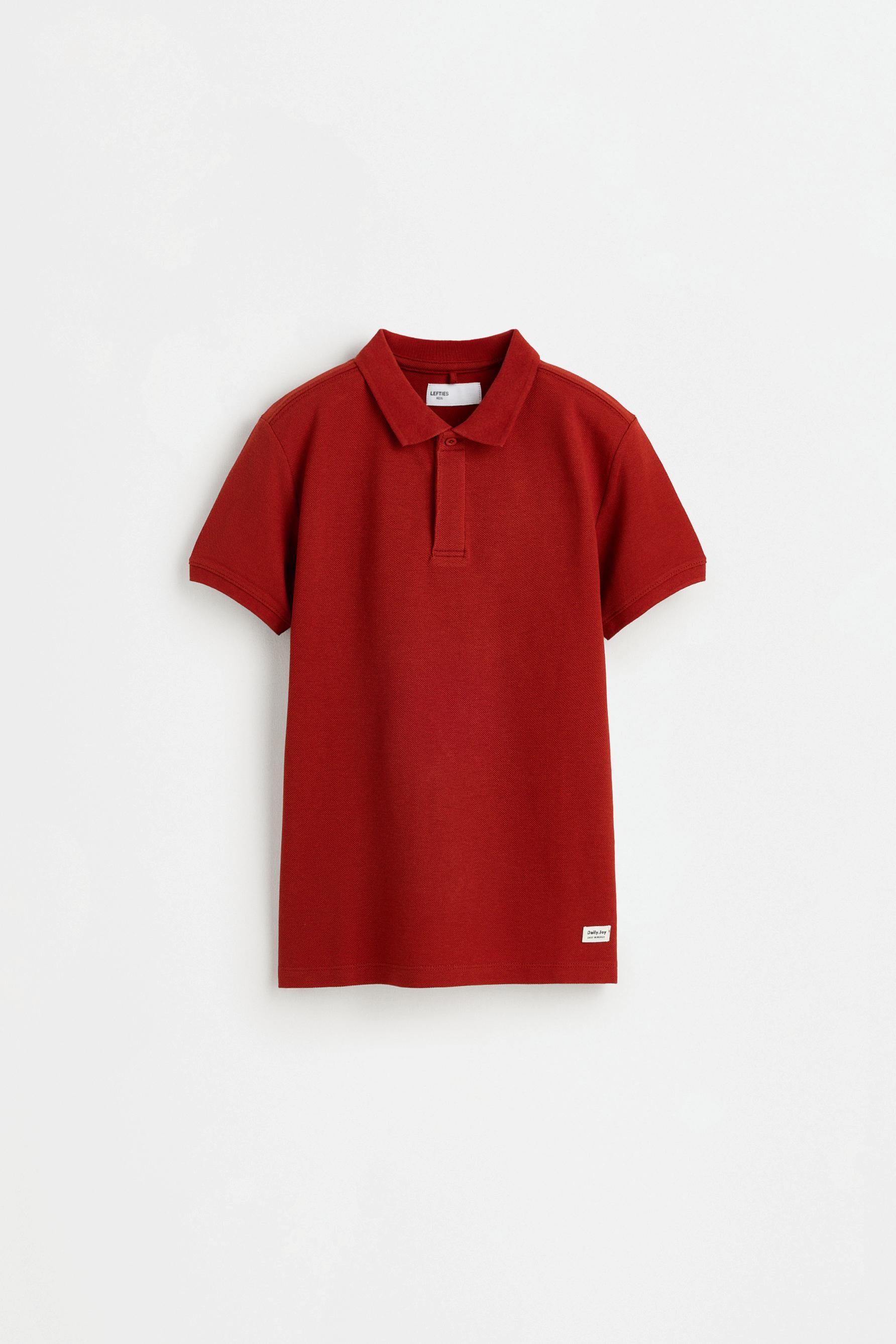 Basic polo shirt — DARK PINK