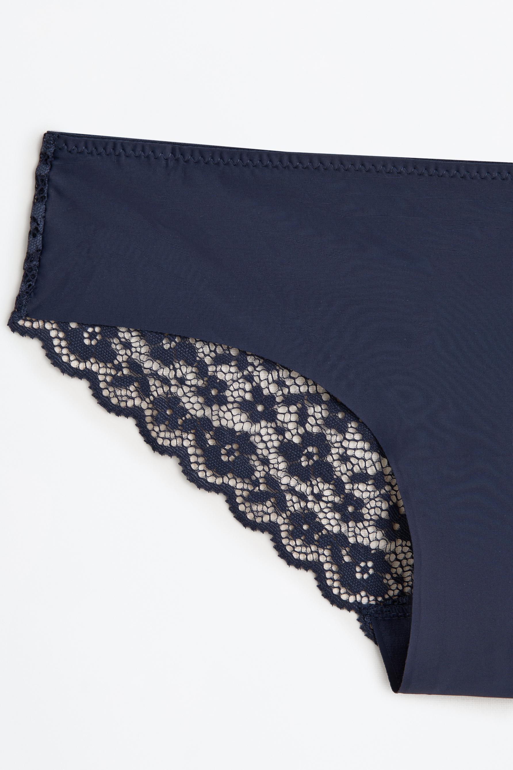 Microfibre hipster briefs (Pack 3) — BLUE/WHITE