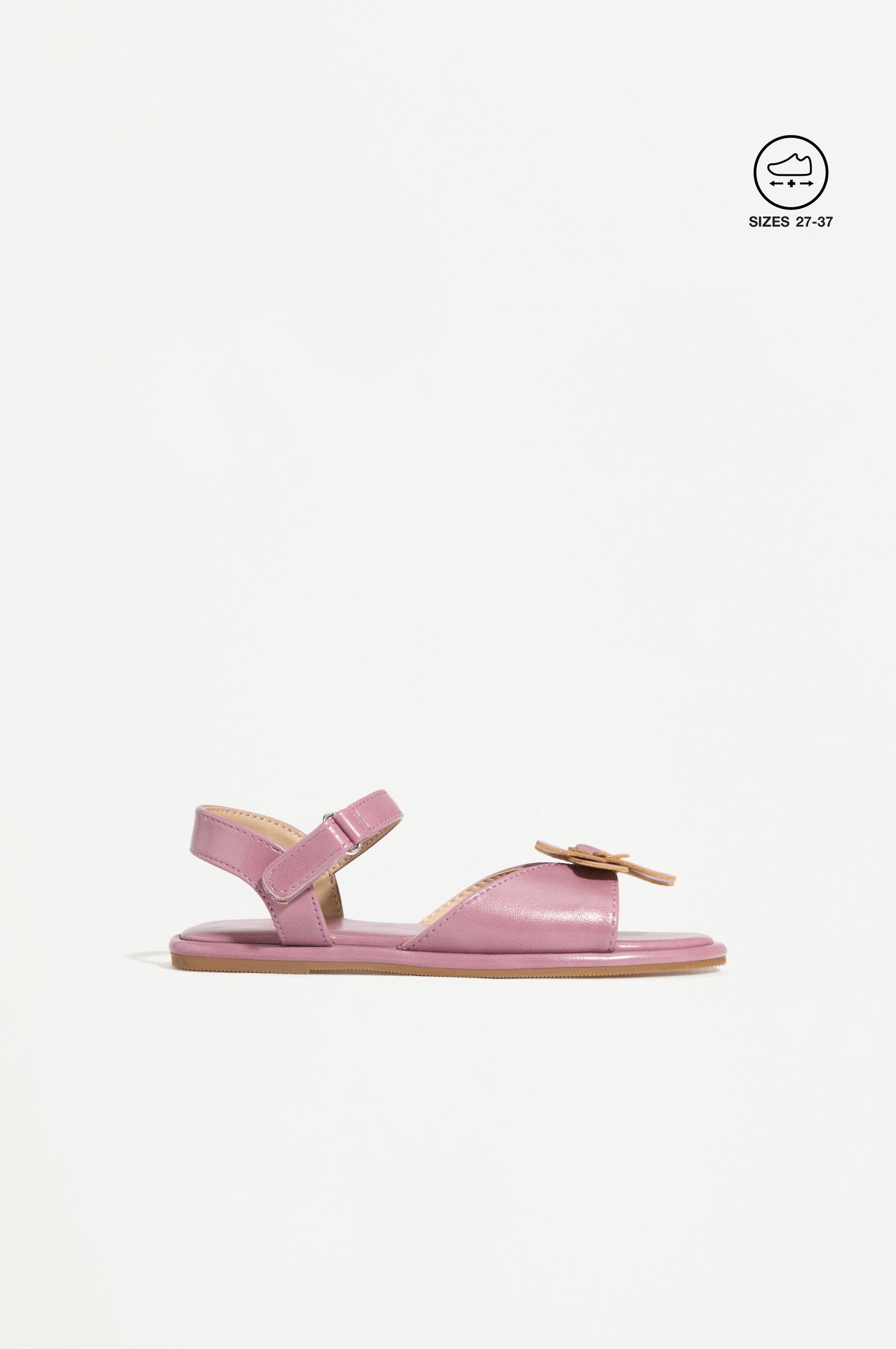 FLORAL SANDALS — RED