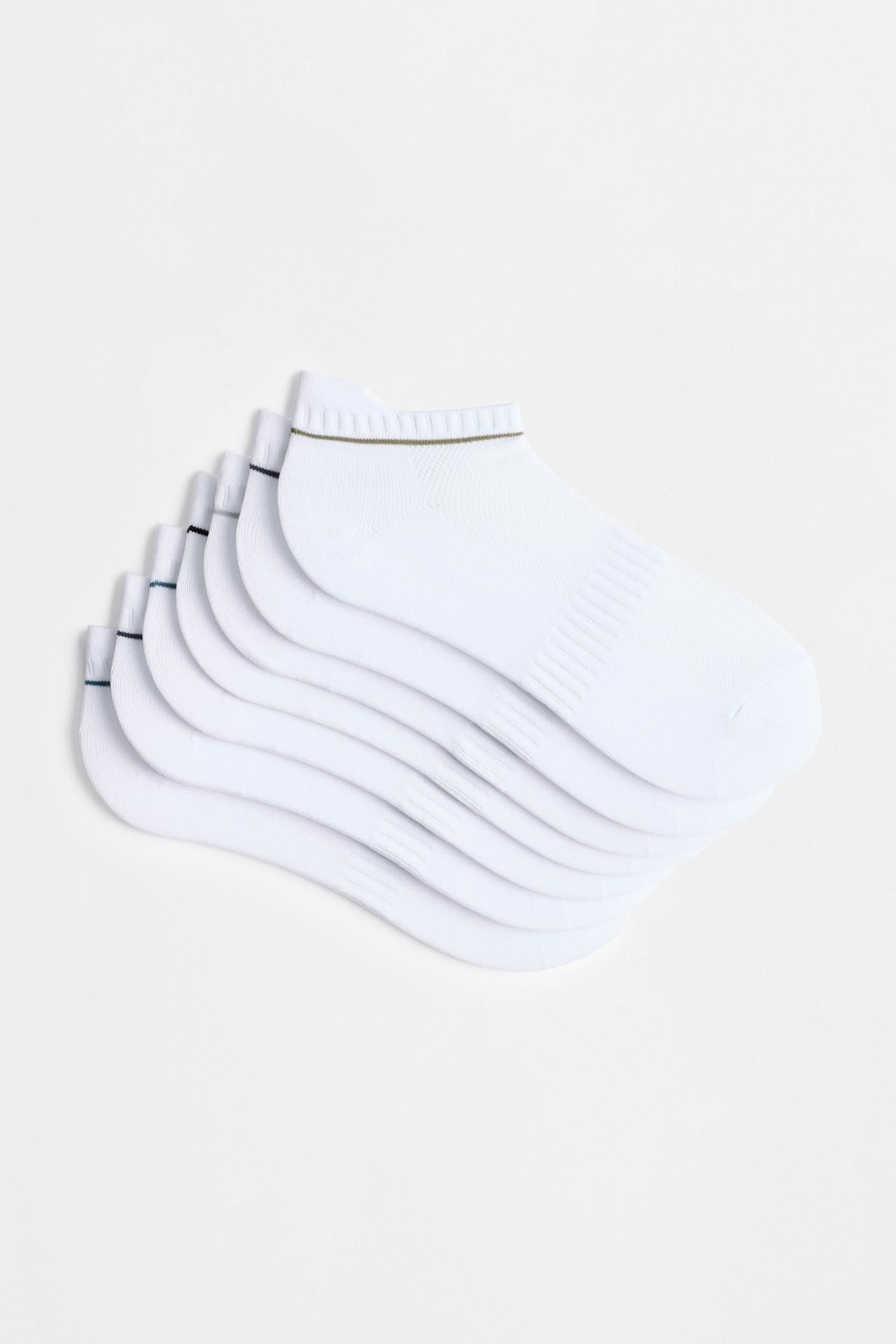 7-Pack of ankle socks — WHITE