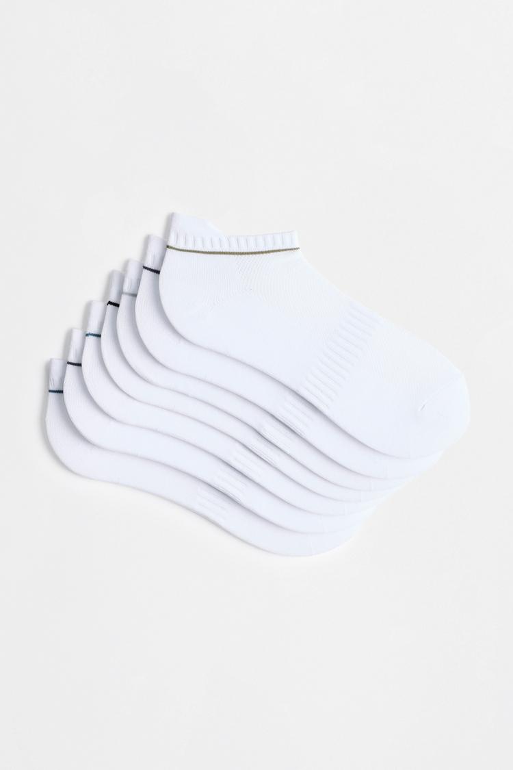 7-Pack of ankle socks — WHITE