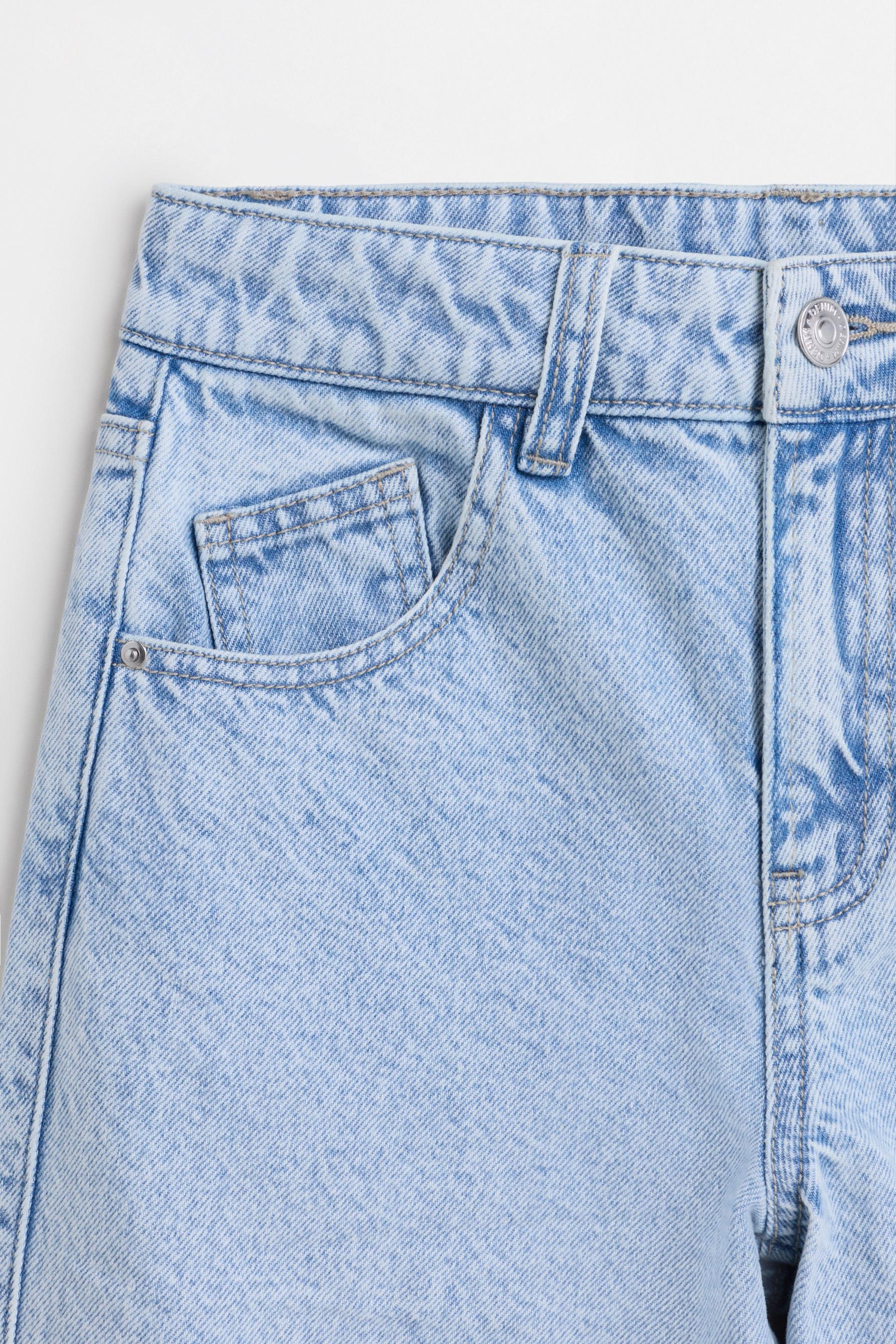 Jeans with ties — PALE BLUE
