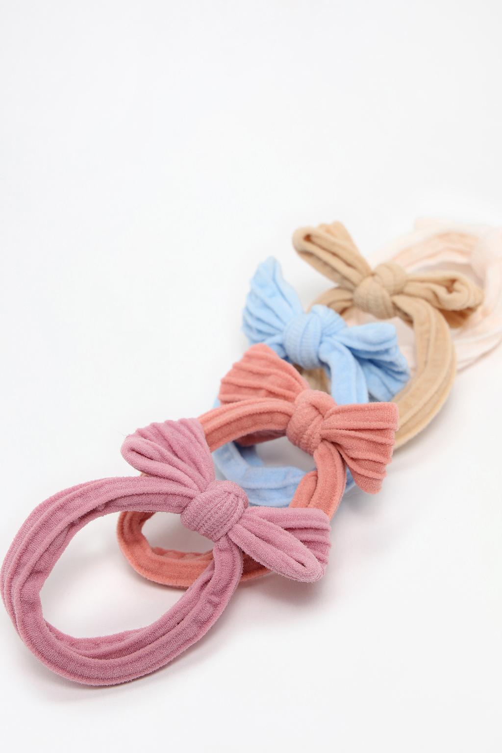 10-pack of small bow hair ties