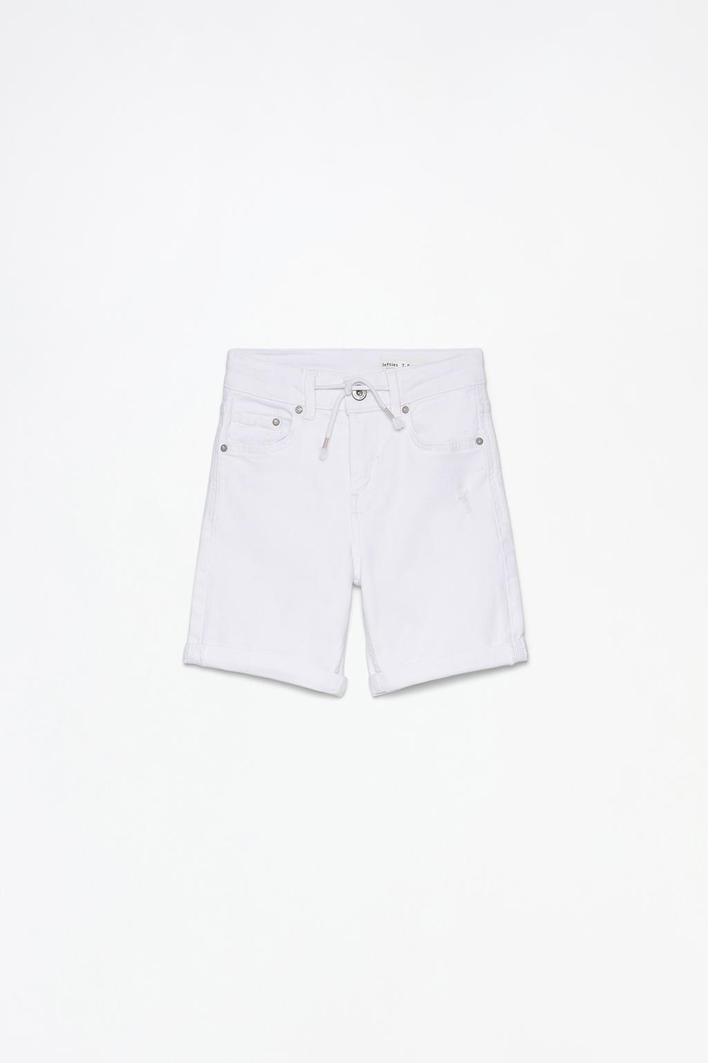 Slim fit denim Bermuda shorts