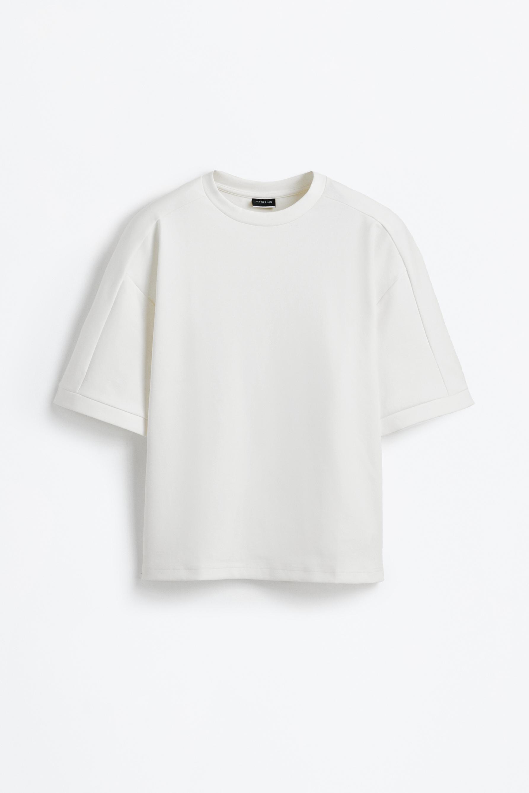 Heavy interlock T-shirt — OFF WHITE