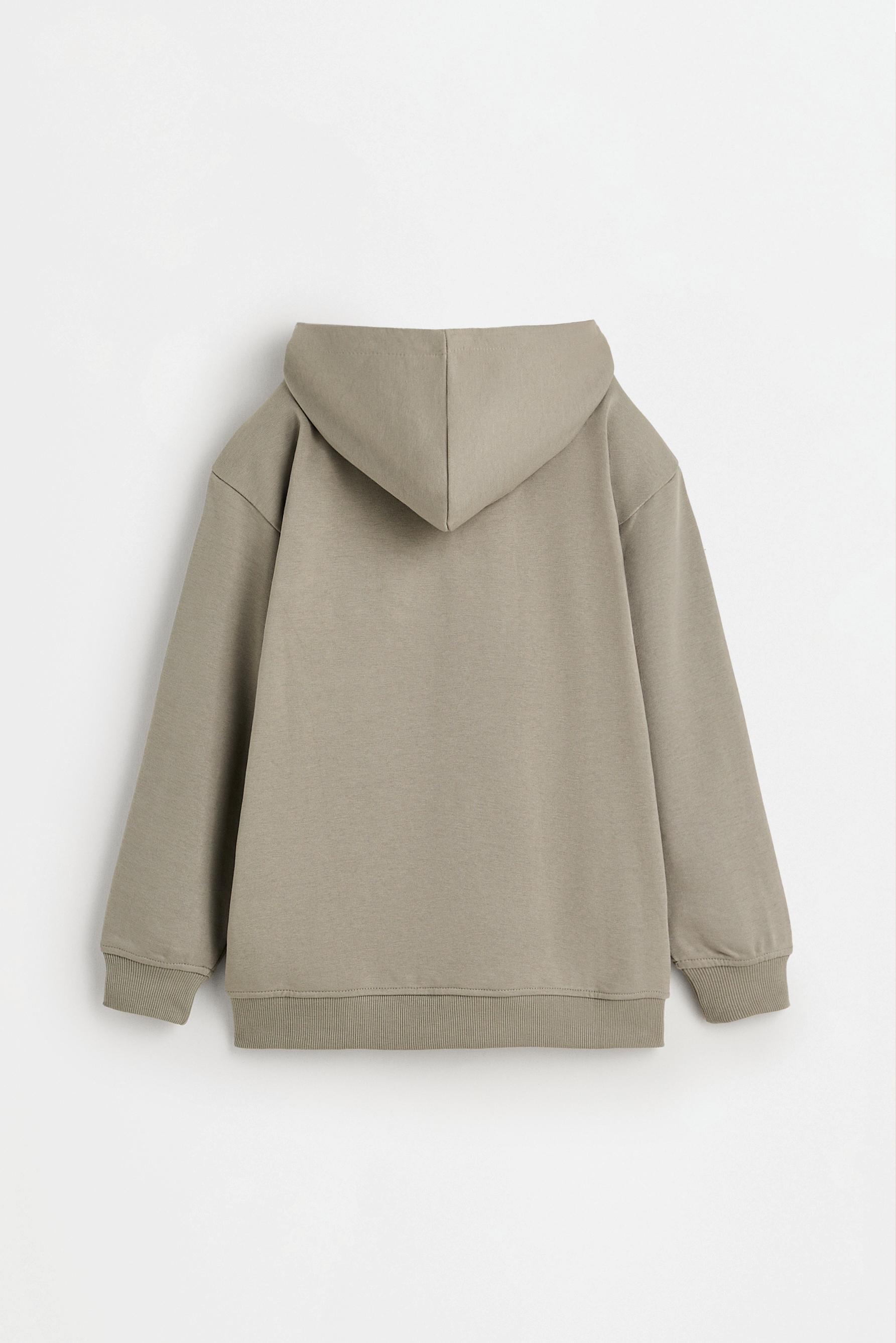 Zip-up sweatshirt — PALE KHAKI