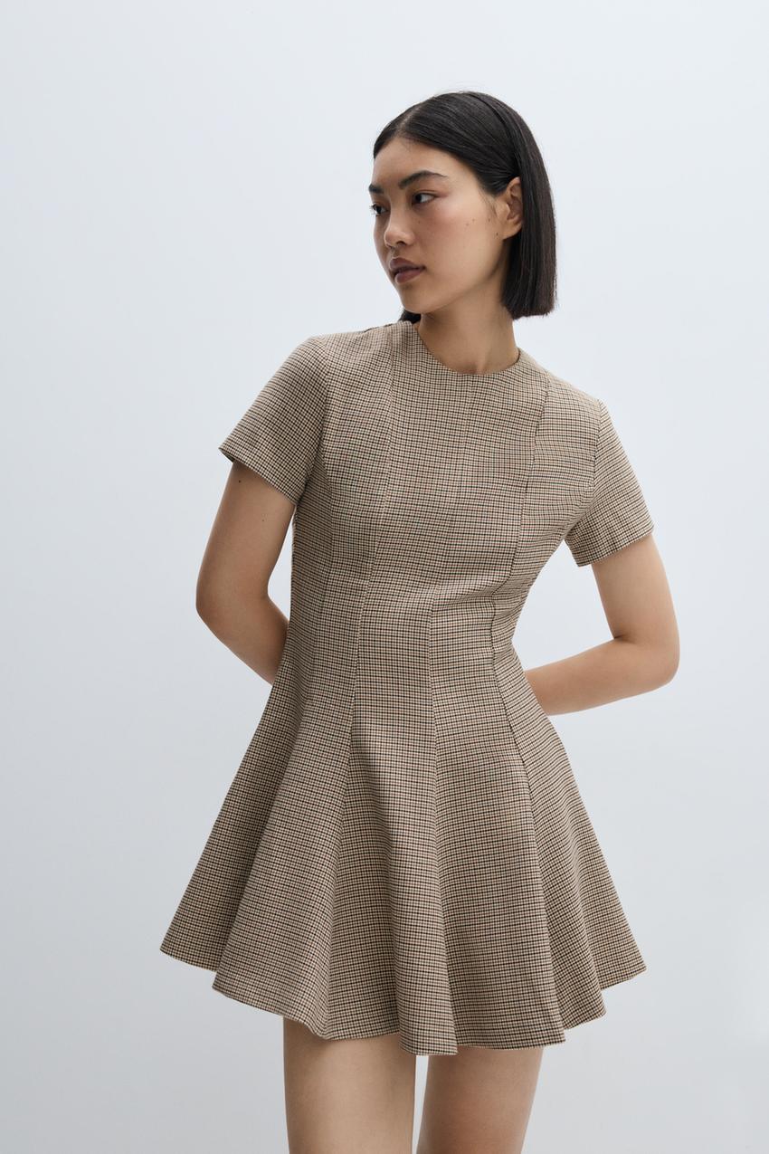 Short flounce dress Dresses Jumpsuits CLOTHING Woman