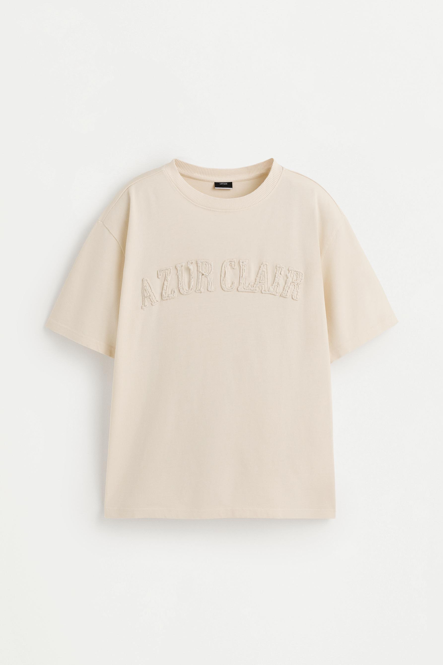 Slogan patch T-shirt — BUTTER