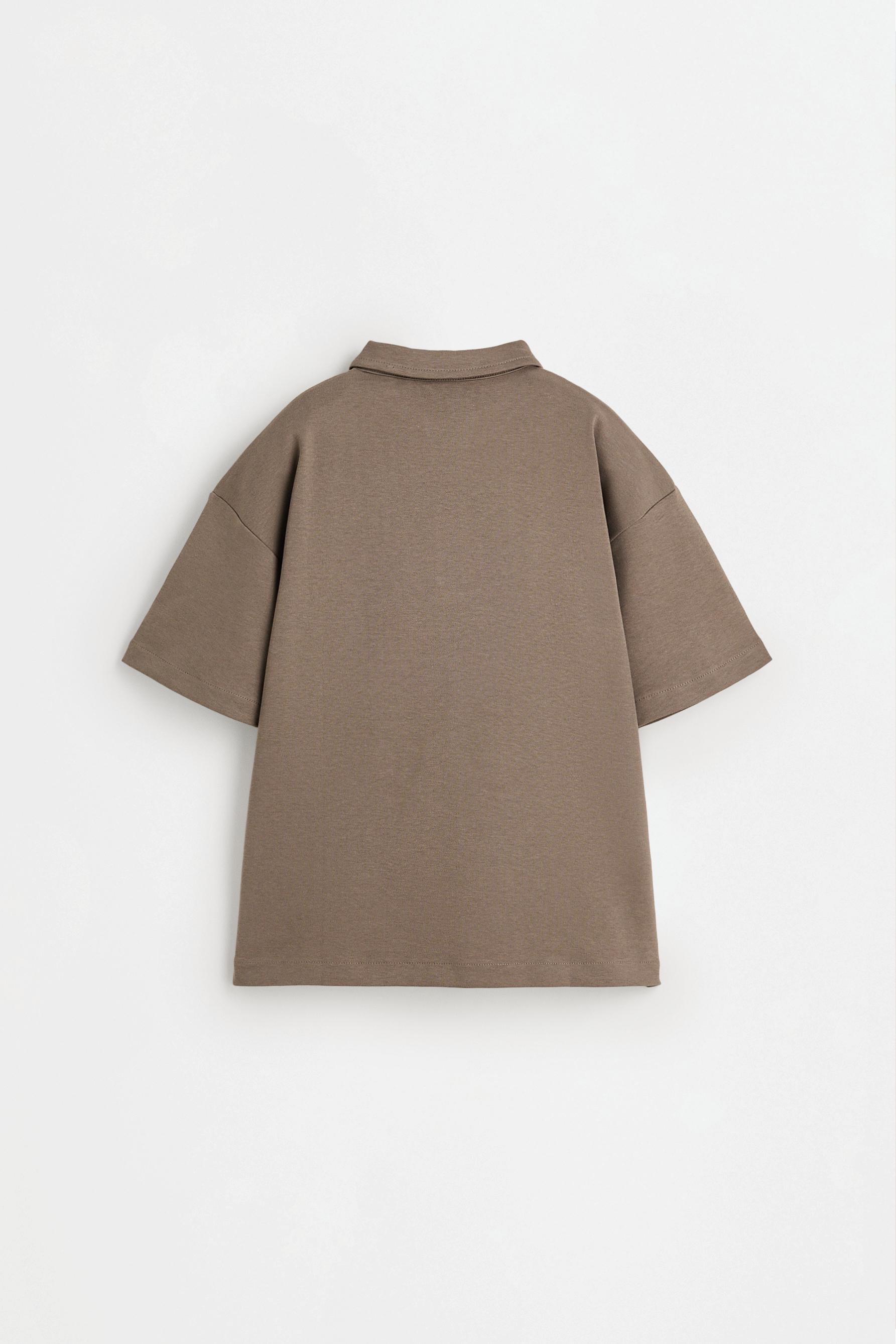 Interlock polo shirt — OCHRE
