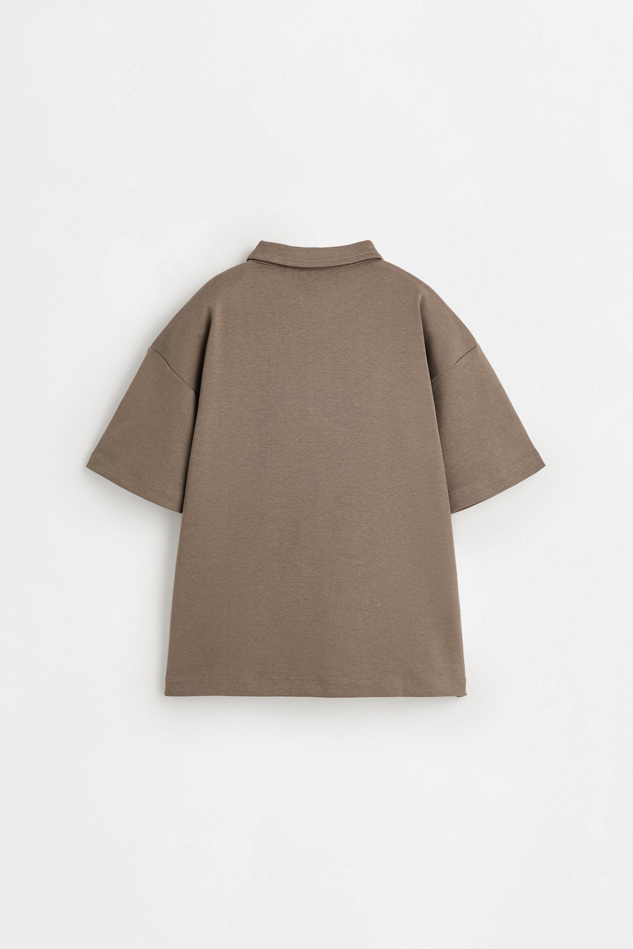 Interlock polo shirt — OCHRE