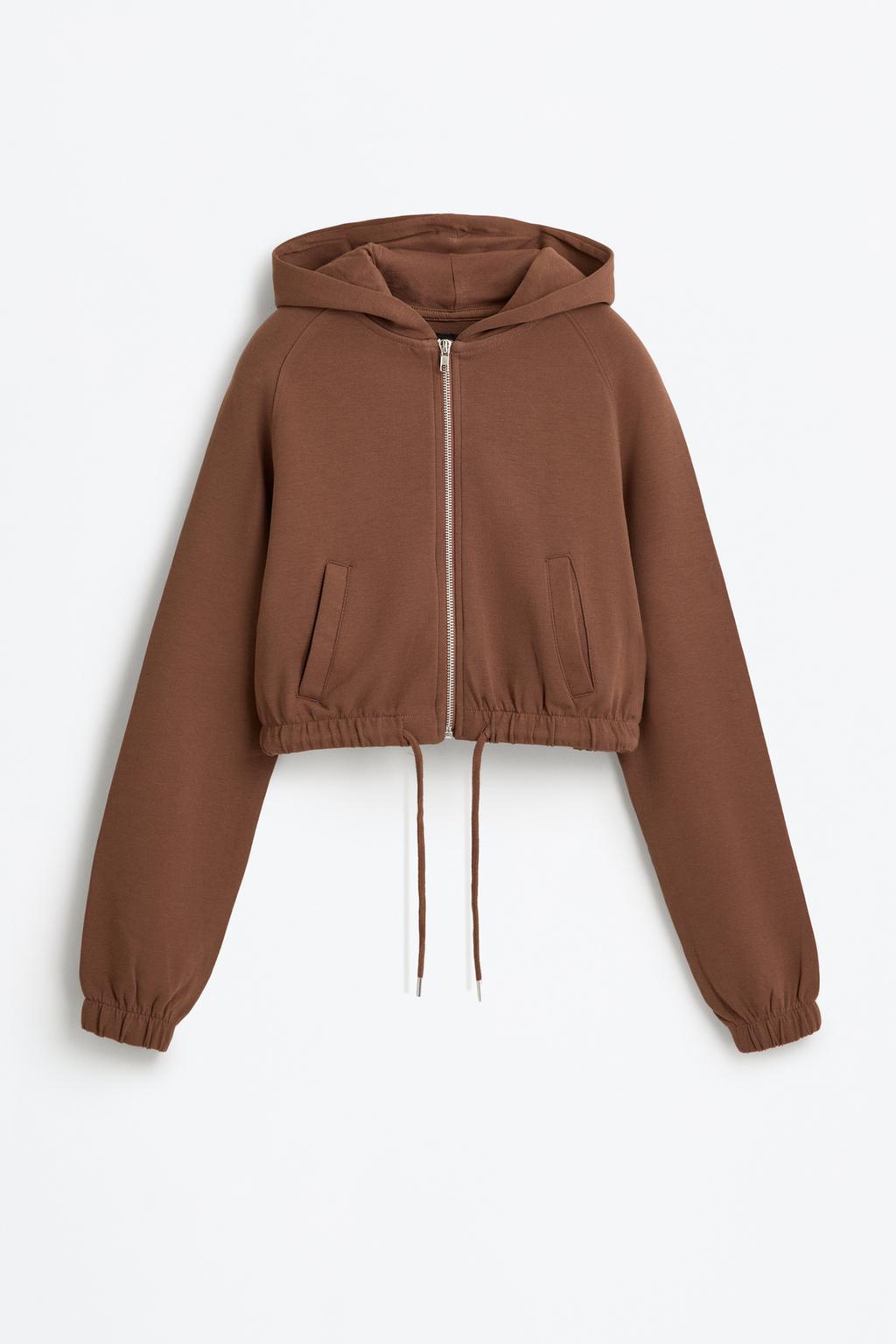 Sudadera cremallera cuello capucha
