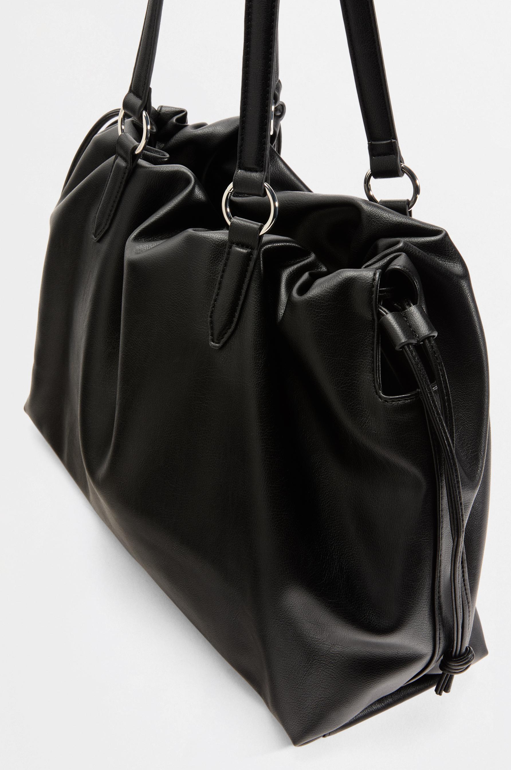 Soft shopper bag — BLACK