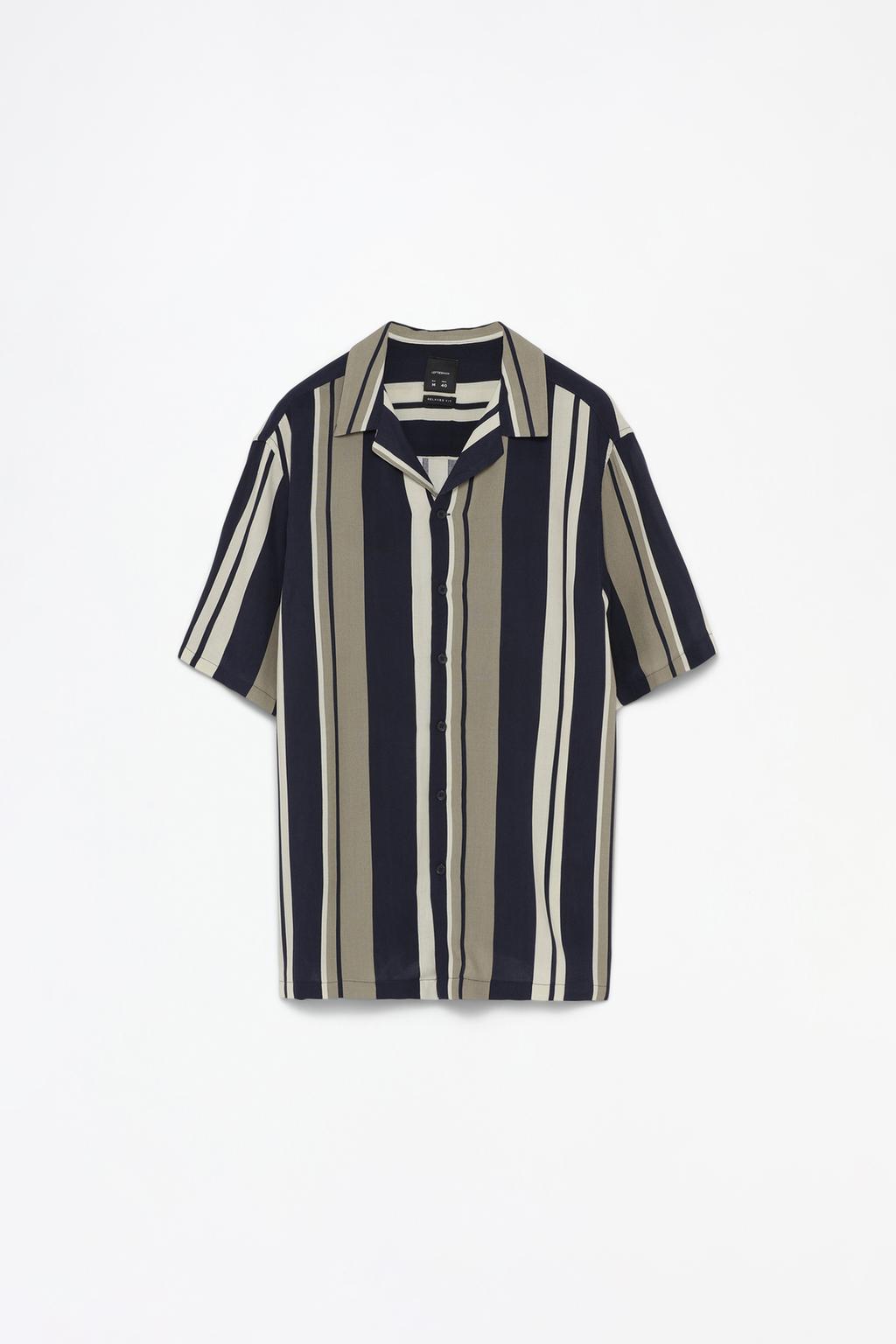 Striped reversible shirt