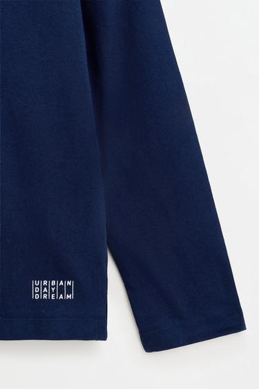 Pack of 4 plain long sleeve T-shirts — NAVY 5