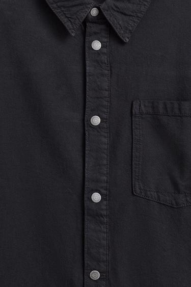 Lightweight denim overshirt — BLACK 7