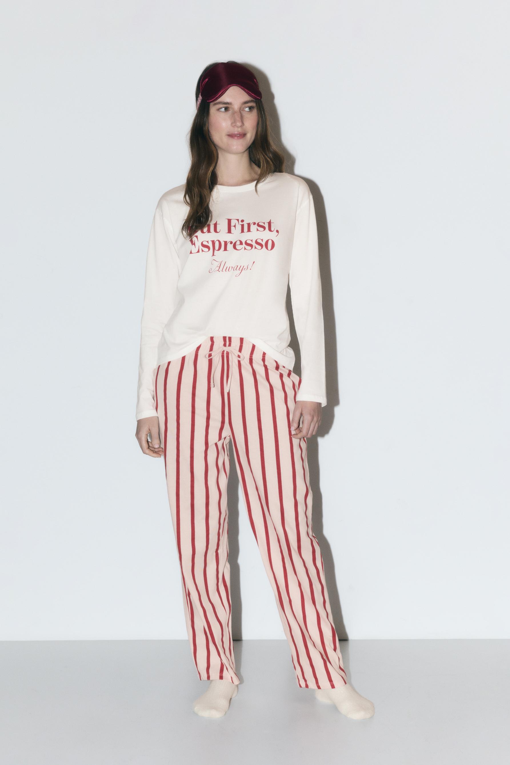 Pijama largo estampado