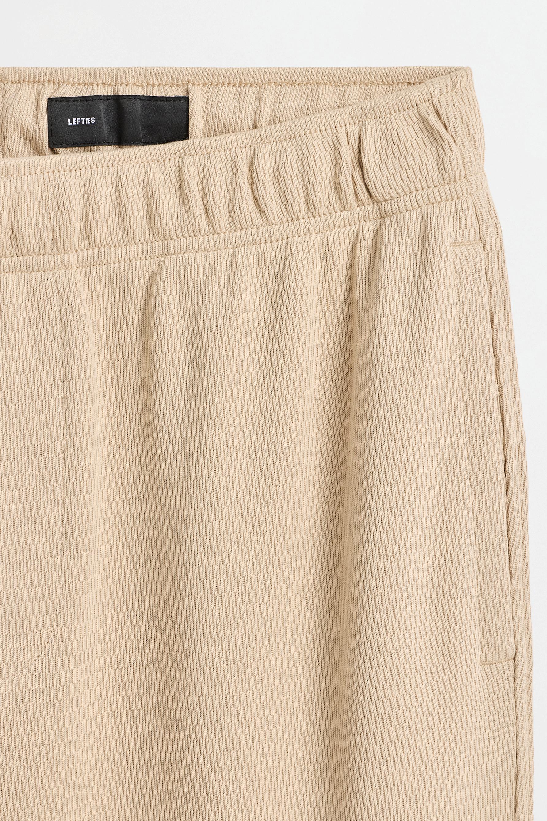 Textured tracksuit bottoms — PALE SAND