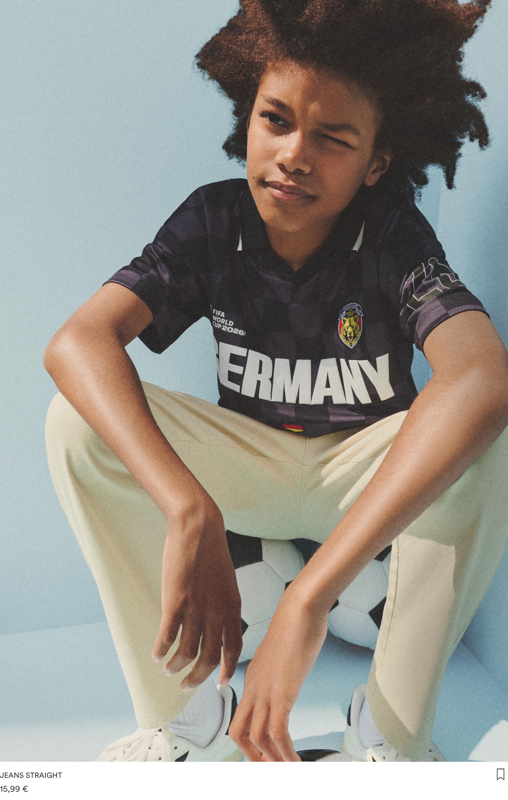 Kids | Germany FIFA World Cup 2026 Polo — BLACK