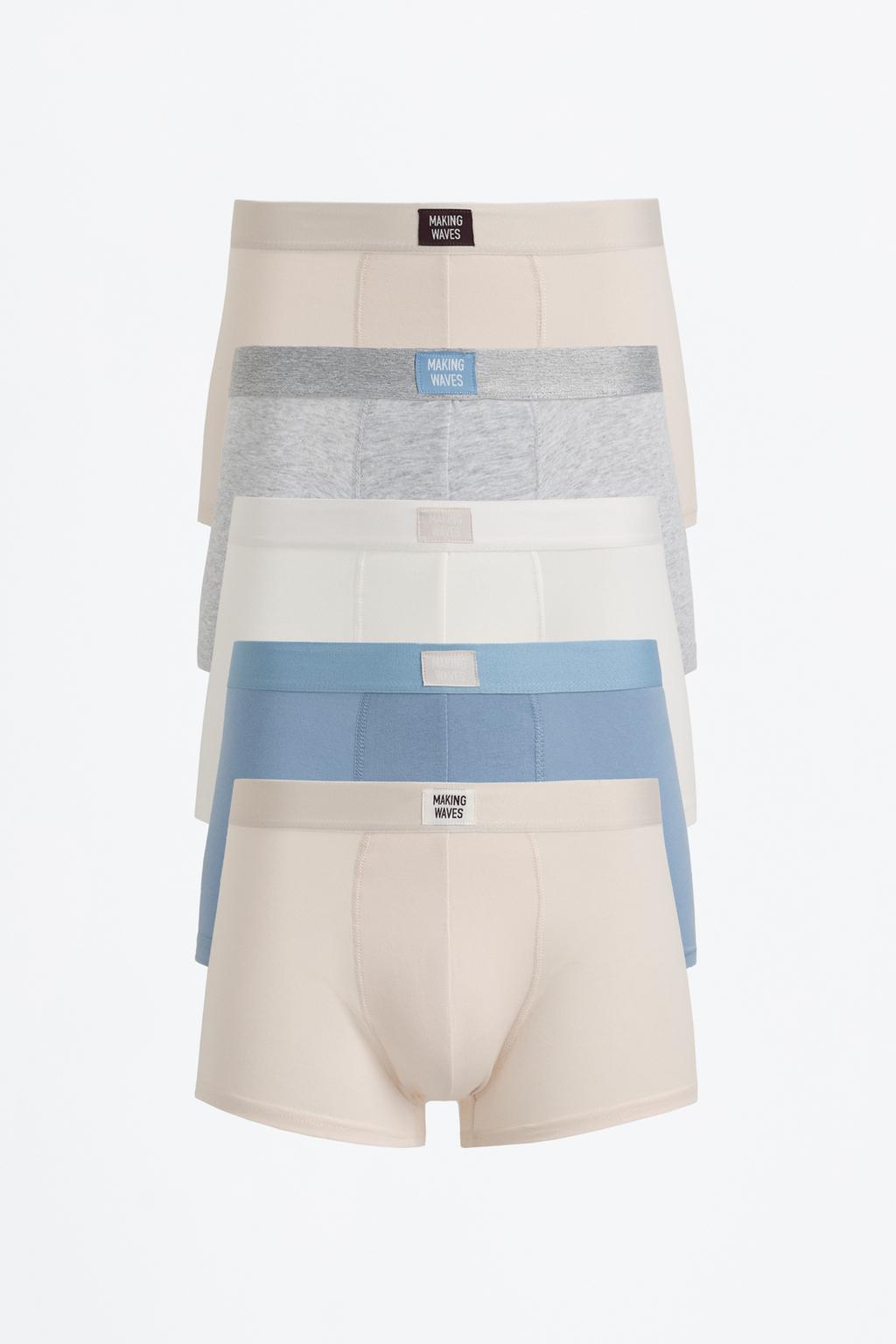 Pack of 5 plain boxer briefs