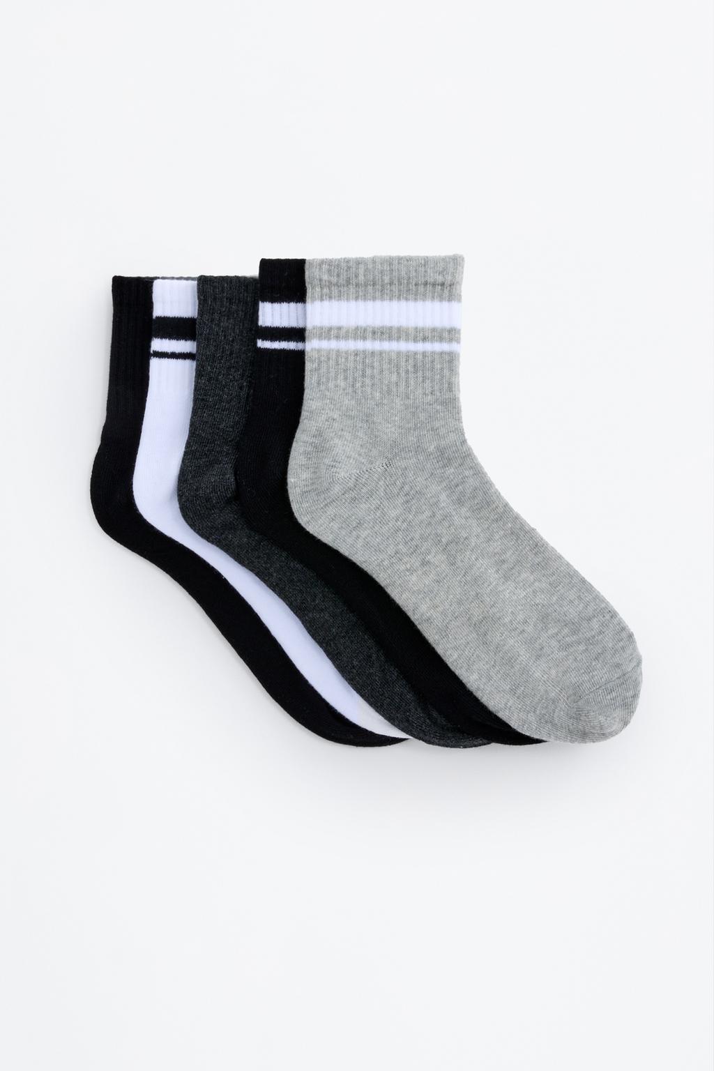 5-Pack of long ankle socks